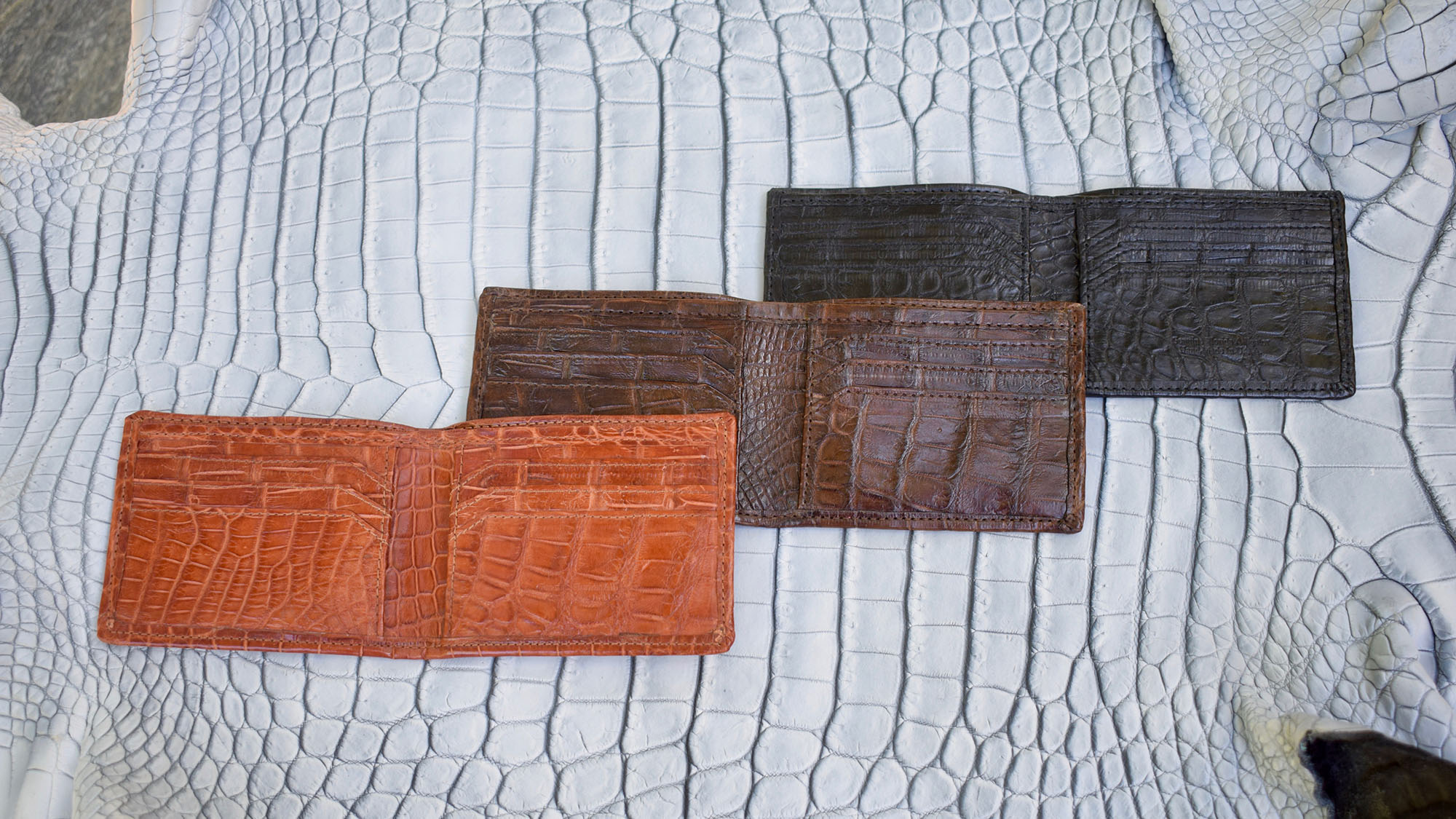 Torino Exotic Wallets from Dann Clothing, Alligator, Lizard