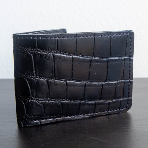 Nile Crocodile Bifold Wallet - Black Color - Alligator Jakes