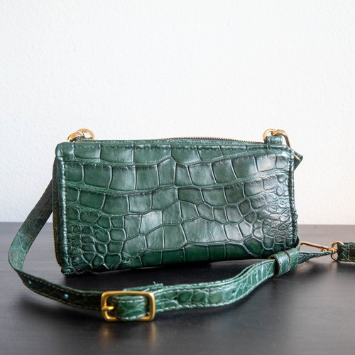 Forest Green Debbie Bag - Alligator Jakes