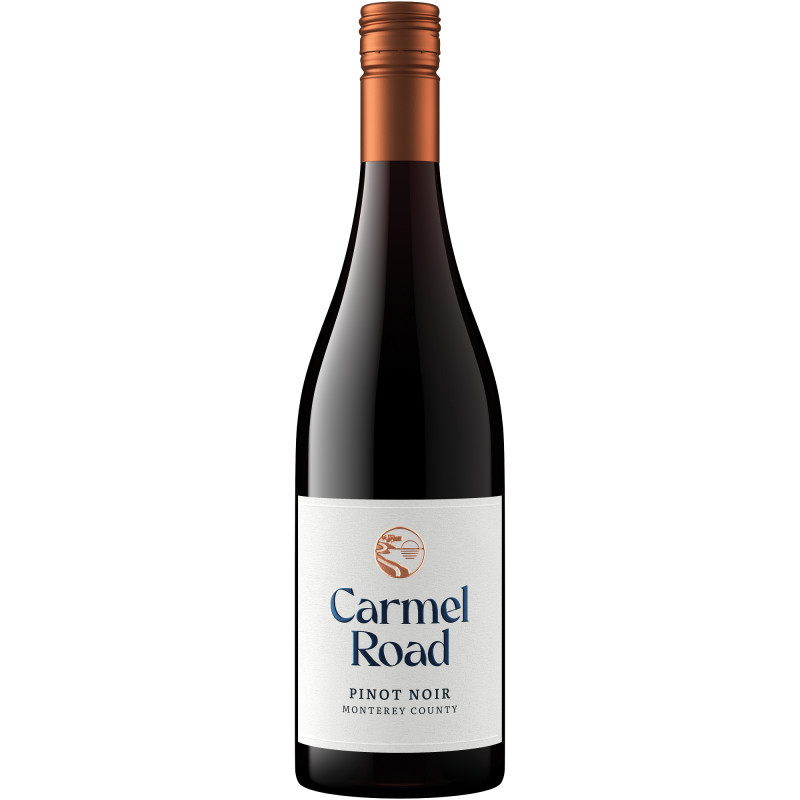 The Carmel Road Central Coast Pinot Noir is a smooth and juicy red wine with real character. Aged in French oak barrels for nine months, this medium bodied red wine offers concentrated red fruit flavor and silky tannins that lead to a long finish. Sourced from one of California’s coolest wine growing regions, Carmel Road Central Coast Pinot Noir showcases the vivid complexity and superb acidity that is a hallmark for the region.

The bright cherry aromas of this brilliant red wine are layered with notes of strawberry and black tea. On the palate, juicy black cherry cola, vanilla, toasted oak and balanced tannins lead to a long, silky finish.

This Red Wine has a Screw Cap closure.

Alcohol Content: 13.5%

Pair with pizza, salmon, roasted chicken or parmesan risotto.

Inland from Monterey’s rugged coastline, yet still directly in the path of the ocean’s relentless influences, Carmel Road’s vineyards can be found nestled on the foothills of the Santa Lucia Mountains. No mountains hinder the flow of air from the Monterey Bay, allowing fog and chilly, moisture-laden winds to sweep over our vineyards daily, which is why this is the one of the coldest wine regions in California. From the certified sustainable vineyards to the focus on water conservation and renewable energy, Carmel Road also prides itself on being at the forefront of sustainable winemaking. Carmel Road Monterey Pinot Noir truly captures the vibrant and bright flavor profile of the region.