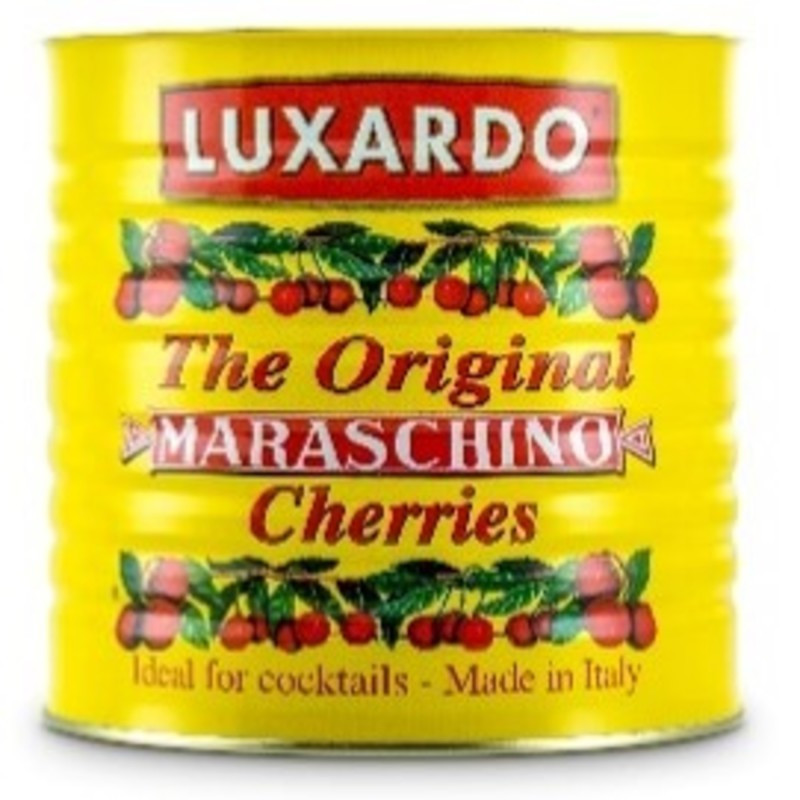 Luxardo Maraschino Cherries are proprietary sour marasca cherries that are candied and steeped in a syrup made of cherry juice and sugar. The Luxardo family exclusively cultivates over 30,000 Marasca Cherry trees in the Veneto region of Italy.