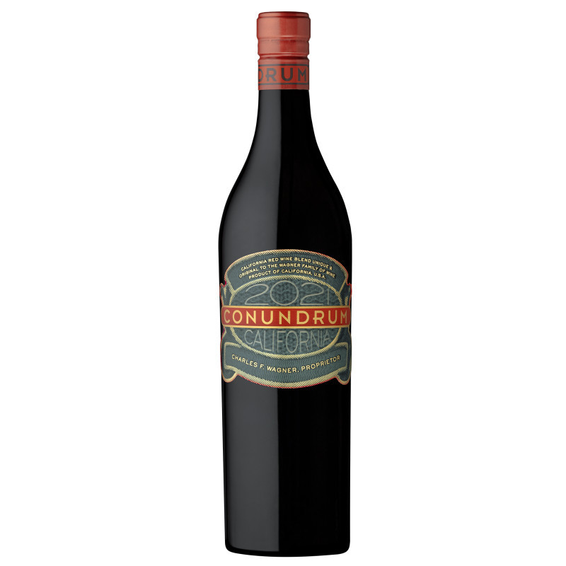 Sourced from premier California winegrowing regions, Conundrum Red features dark red varietals including Zinfandel, Petite Sirah and Cabernet Sauvignon. It is serious yet lighthearted, complex, and approachable. With lavish fruit flavors and baking chocolate, this wine has smooth tannins that provide a distinctive, soft character. Be daring and drink slightly chilled to enhance the fruit profile and enjoy any time of year.