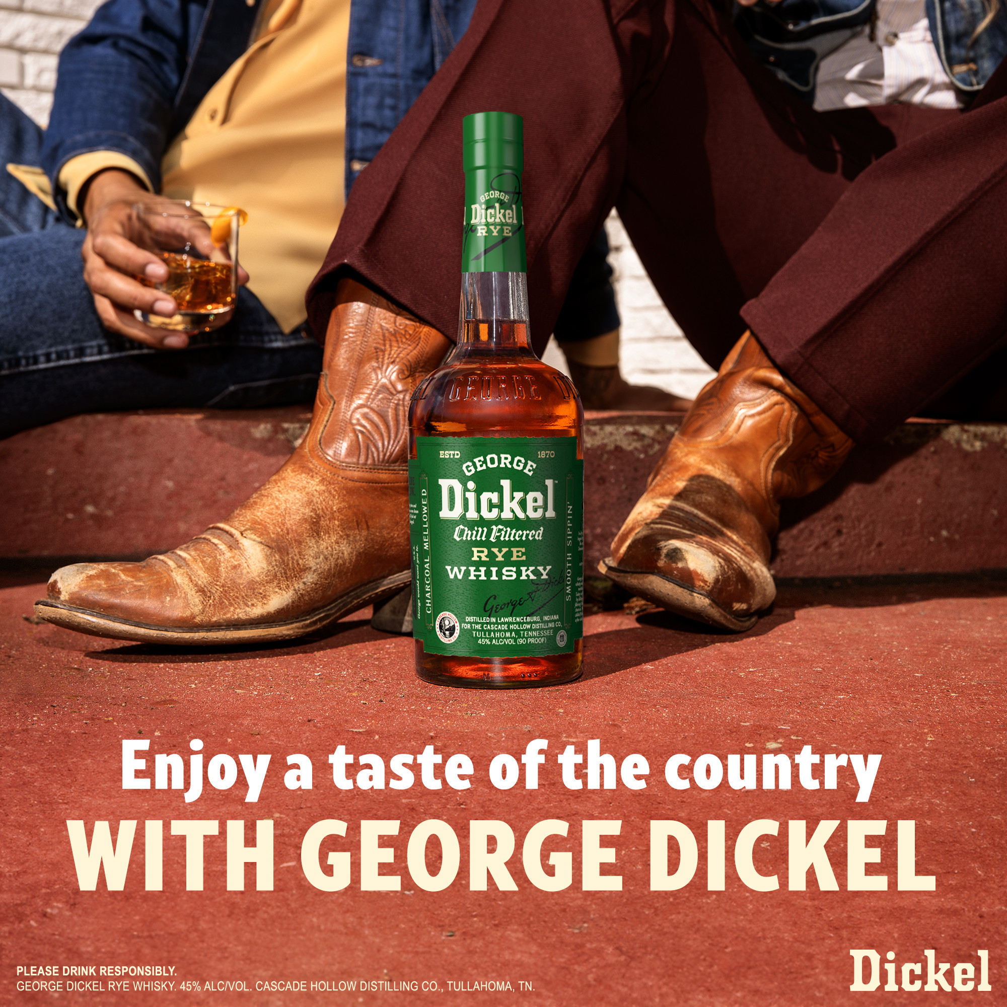 George Dickel Rye Whisky brings depth, range and personality with spicy flavor and subtle fruit notes ending in a remarkably smooth finish. Our 90 proof Rye whisky is made from 95% rye and 5% malted barley. It's chilled before undergoing charcoal-mellow filtration creating a truly unique blend. With its complex flavor and finish, our rye whisky is perfect for sipping on its own or adding a delicious kick to your favorite cocktail. Best enjoyed in a Dickel Highball. Includes one 90 proof 1.75 L bottle of George Dickel Rye Whisky. Please drink responsibly., Includes one 1.75 L bottle of George Dickel Rye Whisky, 90 proof, Perfect as a whisky gift or for any one-of-a-kind celebration, Simply pour in a highball glass over ice, mix with soda and garnish with a lemon slice for a refreshing tasting Dickel Highball., Chilled before undergoing charcoal-mellow filtration, Notes of fruit, clove, and cinnamon with a long finish
