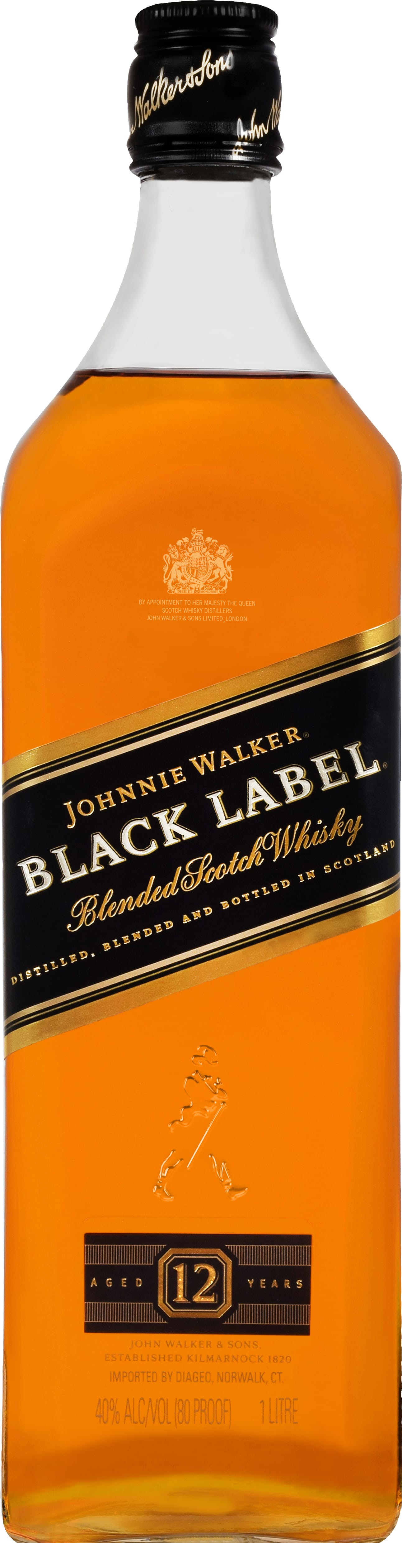 Indulge in the unmistakably big-tasting and vibrant Johnnie Walker Black Label Blended Scotch Whisky, full of flavor with the volume turned up. Each sip bursts with layers of smooth and delicious big flavors all proudly on show - creamy toffee, rich, sweet fruit and spicy vanilla, all perfectly wrapped in sweet smoke. Expertly crafted by the world's most experienced whisky makers, this blend brings together 29+ whiskies matured for at least 12 years to create the symphony of smooth and delicious flavors of Johnnie Walker Black Label. Johnnie Walker Black Label is an incredibly smooth balance of big flavors, where no matter how loud one note is, it never drowns another one out, making it a premium choice for any occasion. Includes one 80 proof 1.0 L bottle of Black Label Blended Scotch Whisky. Please drink responsibly., One 1 L bottle of Johnnie Walker Black Label Blended Scotch Whisky, Indulge in the unmistakable taste of Johnnie Walker Black Label, a vibrant Blended Scotch Whisky that won Gold at the San Francisco World Spirits Competition in 2024, 80 proof, This award-winning Scotch Whisky is an impressive gift that captures the essence of smooth and smoky whiskies. The perfect gift for any tasting occasion, Only the finest Scotch Whiskies, aged for no less than 12 years, are carefully blended to achieve the perfect intensity and depth of flavor, With a perfectly balanced and distinctive flavor profile, Black Label is an excellent choice whether you prefer sipping it neat, mixing it in classic cocktails such as Whisky Sour, or creating refreshing-tasting highballs, One of the worldâ€™s best-selling deluxe Scotch whiskies, Layers of smooth and delicious big flavor await in every sip of Johnnie Walker Black Label, featuring creamy toffee, rich sweet fruits, and a touch of spicy vanilla, all wrapped in a sweet smoky finish