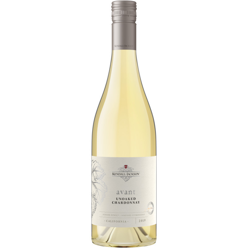 The Kendall-Jackson Avant Unoaked Chardonnay is the new way to Chardonnay, handcrafted to be expressive, fruit forward and vibrant. This California chardonnay is crafted boutique-winery style in small individual lots throughout the winemaking process for flavor distinction. Kendall-Jackson is committed to producing only the finest quality wines from chardonnay grapes grown in California’s cool coastal vineyards.

This refreshing white wine is cold fermented in stainless steel tanks. Showcasing crisp green apple, citrus and tropical fruit notes, the resulting wine is a superb accompaniment for food.

This White Wine has a Screw Cap closure.

Alcohol Content: 13.5%

Pair with sushi, halibut, fried calamari and fish tacos.

This 100% stainless steel Chardonnay is cold fermented in stainless steel tanks to create a pure expression of this exceptional grape. Monterey County contributes lemony citrus and mineral notes. Santa Barbara County delivers a dash of fresh pineapple flavors and Mendocino County adds juicy green apple flavors. A stelvin screw cap closure helps preserve the aromatic freshness and youthfulness of the wine.