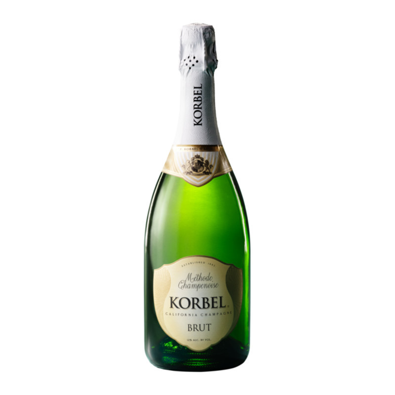 Korbel Brut California Champagne is the perfect complement to every celebration. Lively aromas of citrus and cinnamon lead to crisp flavors of orange, lime, vanilla and a hint of strawberry. Using the traditional méthode champenoise, Korbel Brut is fermented inside the same bottle from which it is served. This California winery blends some of the finest Chardonnay, Chenin Blanc, French Colombard and Pinot Noir grapes, to deliver delicate nuances and countless dazzling bubbles for a delicious California champagne. As a gold medal winner at the 2019 Los Angeles International Wine Competition and 2020 San Diego International Wine & Spirits Competition, this smaller 187 ml bottle of Korbel Brut California Champagne should be an essential, on-the-go item for gifts, celebrating more weddings and showers, anniversaries, and New Year's Eves. Korbel Brut is wonderful on its own or as part of a festive mimosa bar. This refined sparkling wine has a 12% alcohol by volume, and a balanced, medium-dry finish that pairs well with caviar, fried foods, salty snacks, and shellfish.