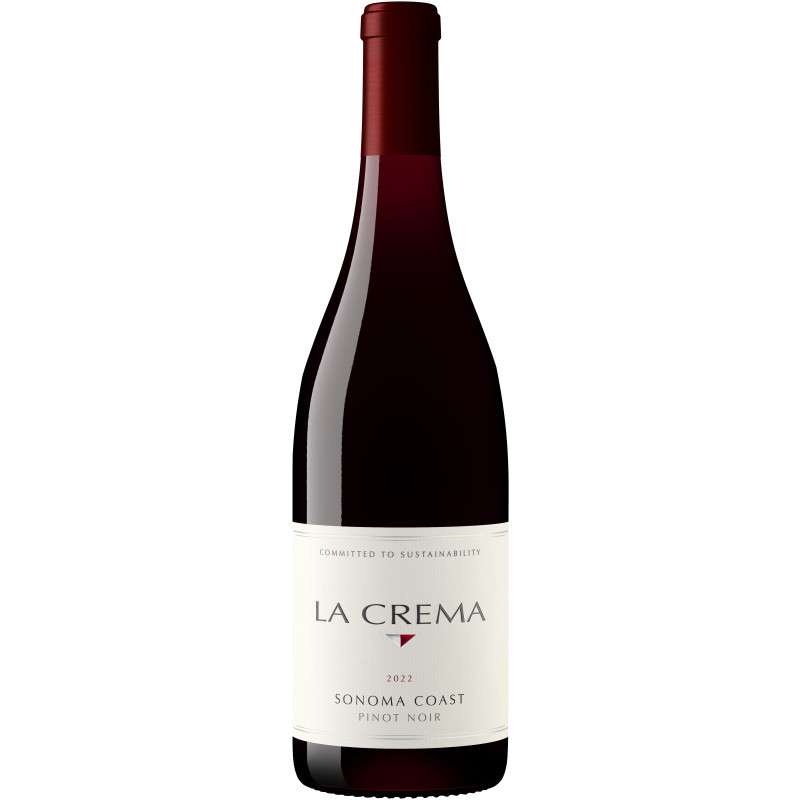 Sourced from select Sonoma Coast vineyards in Northern California, La Crema's Sonoma Coast Pinot Noir is an inviting red wine bursting with ripe fruit flavors. Crafted using boutique winemaking techniques and aged in oak barrels for a minimum of nine months, this medium-bodied red wine has supple tannins, juicy acidity, and layers of concentrated fruit flavors. La Crema Sonoma Coast Pinot Noir is a great go-to red wine for any occasion.

Aromas of red fruit and mocha in this silky red wine open to flavors of red cherry, blood orange, dark berry fruit and spice. Fine tannins and balanced acidity drive a long finish.

This Red Wine has a Cork closure.

Alcohol Content: 13.5%

Pair with roast chicken with mushrooms, grilled pork loin and gruyere macaroni.

With every bottle of Sonoma Coast Pinot Noir, La Crema seeks to craft a medium-bodied red wine that captures the essence of the Sonoma Coast growing region with their contemporary California style. The Sonoma Coast growing region is known for its strong maritime influence where warm summer temperatures are moderated by coastal fog creating a cool growing climate. With its unique geography and climate, the Sonoma Coast has proven itself to be one of the world's premiere wine producing regions. From the vine to the glass, every step of the winemaking process seeks to preserve the Sonoma Coast Pinot Noir's rich fruit flavors. The resulting wine is an elegant and refined red wine with a soft and smooth texture.