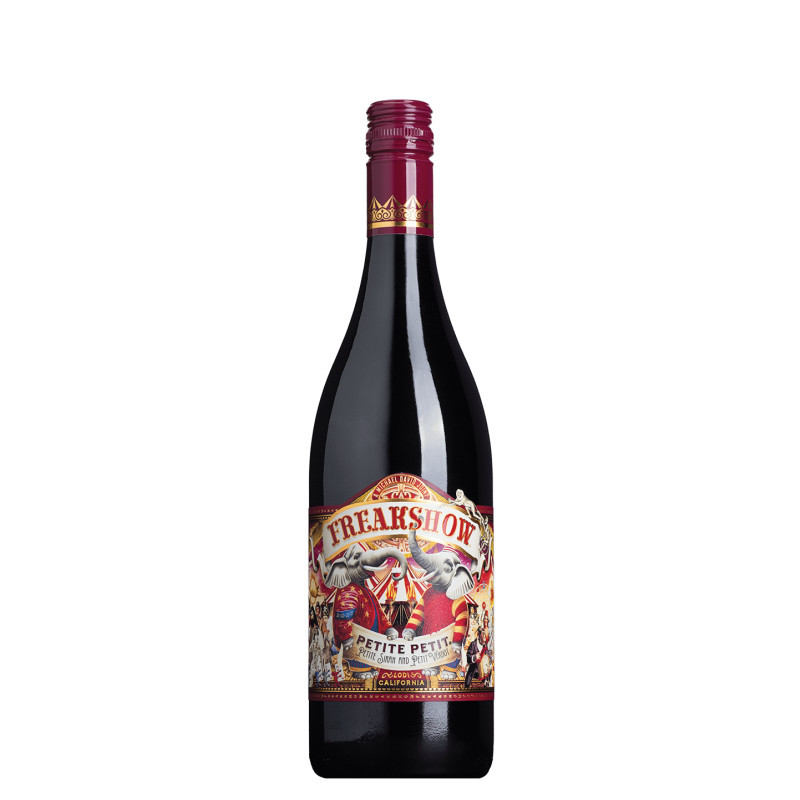 Known for taking the road less traveled, Michael David Winery has always stood apart from the crowd. Whether it be their outlandish brands and packaging or their quirky personalities, Michael and David are definitely on a stage of their own and Freakshow wines showcases just that. Find the Strongman on Freakshow Cabernet, the Wolfman on Freakshow Red, the Dazzling Fire Mistress on Freakshow Zinfandel, and the Goddess of the Sea on Freakshow Chardonnay. Let your FREAK flag fly!