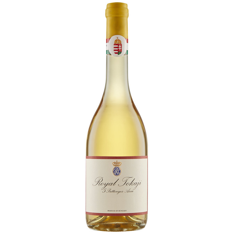 Only 15 vintages of the Royal Tokaji Red Label 5 puttonyos have been produced since its premier release of the 1990 vintage, 30 years ago. Red Label 5 Puttonyos is a botrytised wine made from Furmint, Hárslevelű and Muscat. True aszú harvests are not an annual event because aszú berry development requires specific conditions for noble rot to succeed. This rich, powerful, complex wine features peaches, honey and subtle spice and citrus notes all balanced by the vibrant acidity that is typical of these wines.