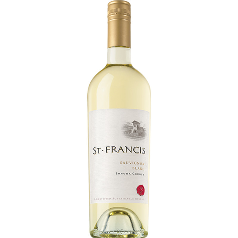 Fruit for this refreshing wine comes from St. Francis's Wild Oak Vineyard and top growers in Sonoma County, an area renowned for producing high quality Sauvignon Blanc. Cool mornings and warm afternoons produce fruit with classic Sauvignon Blanc characteristics and pronounced flavors. To retain the bright flavors and crisp acidity of this varietal, the grapes were picked at dawn and arrived at the winery cold. The grapes were pressed and a majority of the juice was sent directly to stainless steel tank while a small portion went to barrel for fermentation. The wine was fermented slowly at 55º for 21 days, preserving the wonderful aromas of Sauvignon Blanc. The winemaker prevented malolactic fermentation to preserve the wine’s clean, crisp texture. It was then aged for five months before bottling.
