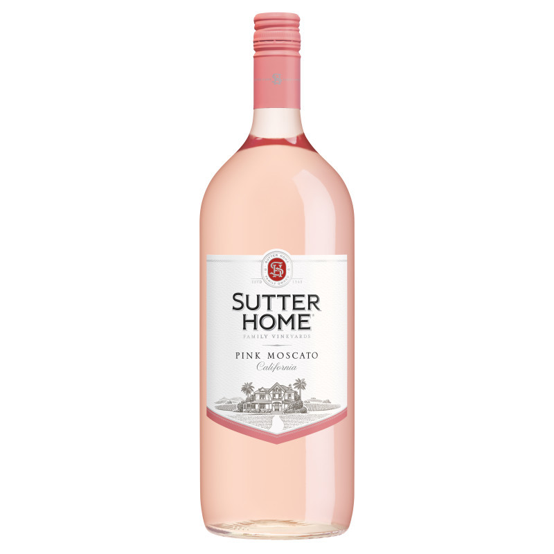 Sutter Home Pink Moscato Wine brings you a taste of the sweet life with every sip. Aromas of white peaches, honeysuckle and caramel lead to luscious passion fruit and honeydew melon flavors with a hint of sweet vanilla on the palate, balanced by refreshing acidity and a crisp finish for a delightfully fresh wine. Sutter Home Wine has been awarded 90 points, Gold - 2019 West Coast Wine and Gold - 2019 San Francisco International and 90 points - Silver from 2020 New World International. Pair this pink wine with light to mild cheeses, chicken paninis and fresh berry tarts. This blush wine features grapes sourced from California vineyards. Winemakers cap and drain the juice to increase the varietal intensity and forego malolactic fermentation to maintain the wine's vibrant acidity. It's then cold fermented and aged in stainless steel tanks and blended with a whisper of rose to give it the pretty pink color. Presented in a wine bottle with a screw cap for convenience, this bottled wine has 10% alcohol by volume. Sutter Home, family owned since 1948, is the brand generations of wine lovers trust to deliver consistent, award-winning quality and value for every wine occasion.