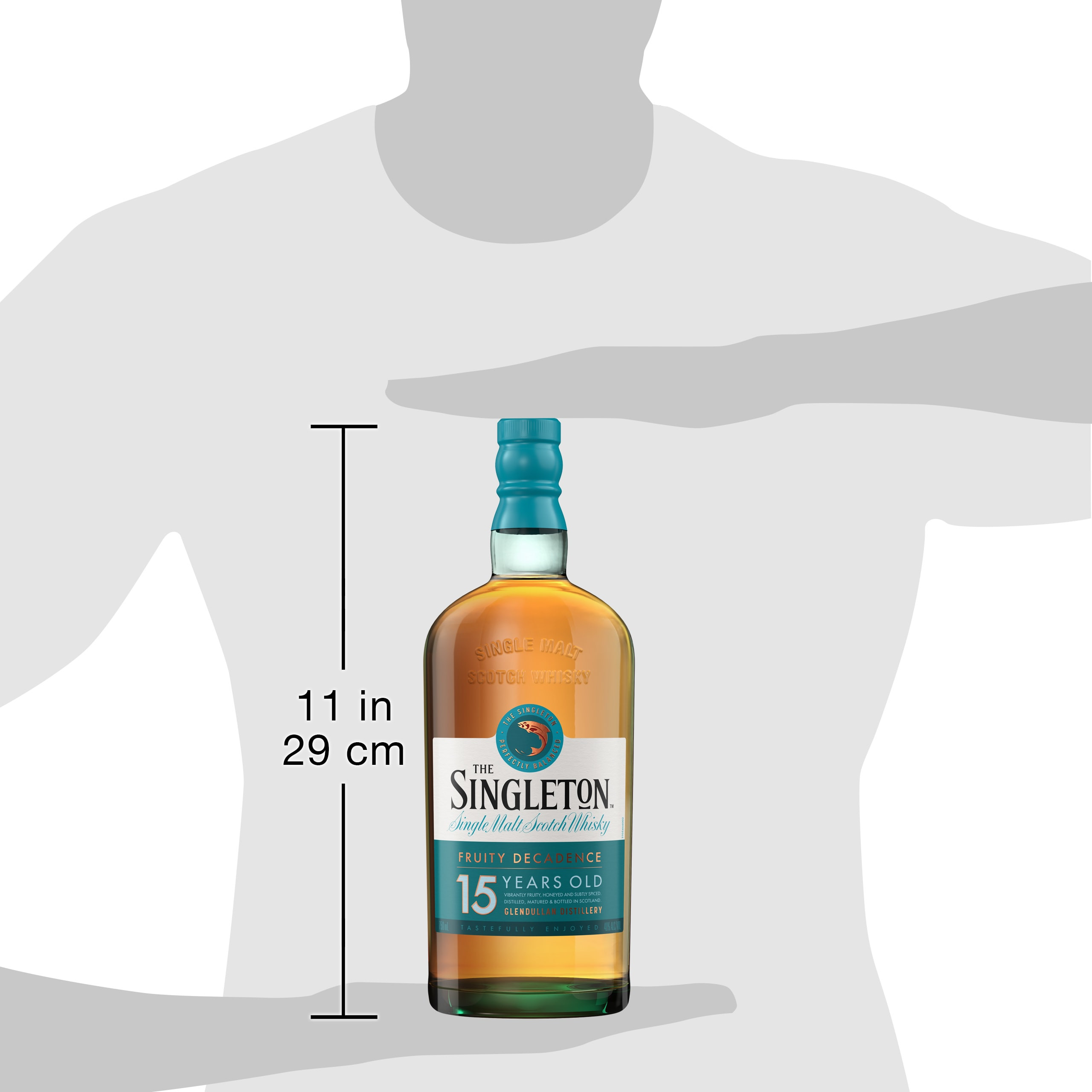 The Singleton 15 Year Old Single Malt Scotch Whisky is a very well balanced whisky that is richer, rounder and sweeter than younger expressions. Vanilla becomes more pronounced in the mid-palate, then lightly tightens its grip as a spiced edge comes through. The well balanced finish is smooth with light toasty oak and peppery spice. American Oak brings subtle, honeyed hints to The Singleton of Glendullan range, with a touch of European Oak offering a balancing dryness. Delicious however you choose to drink it, our award-winning 80 proof whisky is best enjoyed in the company of friends and in mixed drinks. Singleton Scotch should be enjoyed in a rocks glass, neat or with a drop water. The Singleton of Glendullan 15 Year Old Single Malt Scotch Whisky was awarded a Double Gold medal three years in a row in 2022, 2021, and 2020 at the San Francisco World Spirits Competition. Includes one 80 proof 750 mL bottle of 15 Year Old Single Malt Scotch Whisky. Please drink responsibly., One 750 mL bottle of The Singleton of Glendullan 15 Year Old Single Malt Scotch Whisky, Awarded a Double Gold medal three years in a row in 2022, 2021, and 2020 at the San Francisco World Spirits Competition, Imported from Scotland, Smooth, well balanced finish with light toasty oak and peppery spice, Aged at least 15 years in American and European oak casks, Pronounced vanilla with a spiced edge of coriander, pepper and lemon