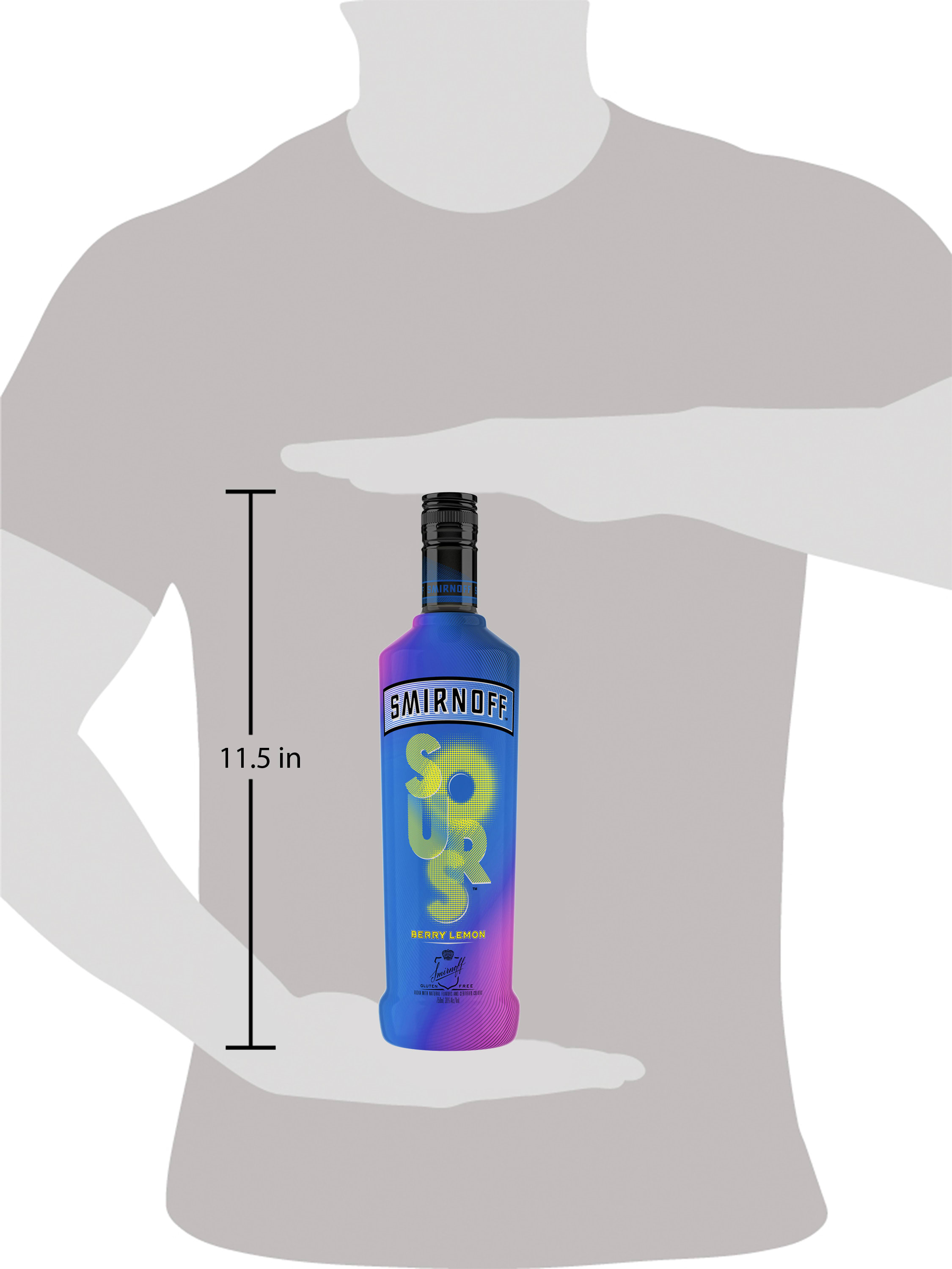 Whether you sip it on the rocks or with soda and a twist, Smirnoff Sours Berry Lemon is the perfect addition to a cocktail party. Our 60 proof spirit is infused with the sharp, tangy flavors of berries and lemon for a sour and sweet taste. Our sour berry lemon spirit is smooth enough to be taken alone or to add a tart kick to your favorite mixed drink. Simply pour in a chilled glass for a perfect shot. Includes one 60 proof 750 mL bottle of Smirnoff Sours Berry Lemon. Please drink responsibly., One 750 mL bottle of Smirnoff Sours Berry Lemon, 60 Proof, Certified Kosher and gluten free, From the Makers of the World's No. 1 Vodka, Perfect for drinking on its own or with mixed beverages