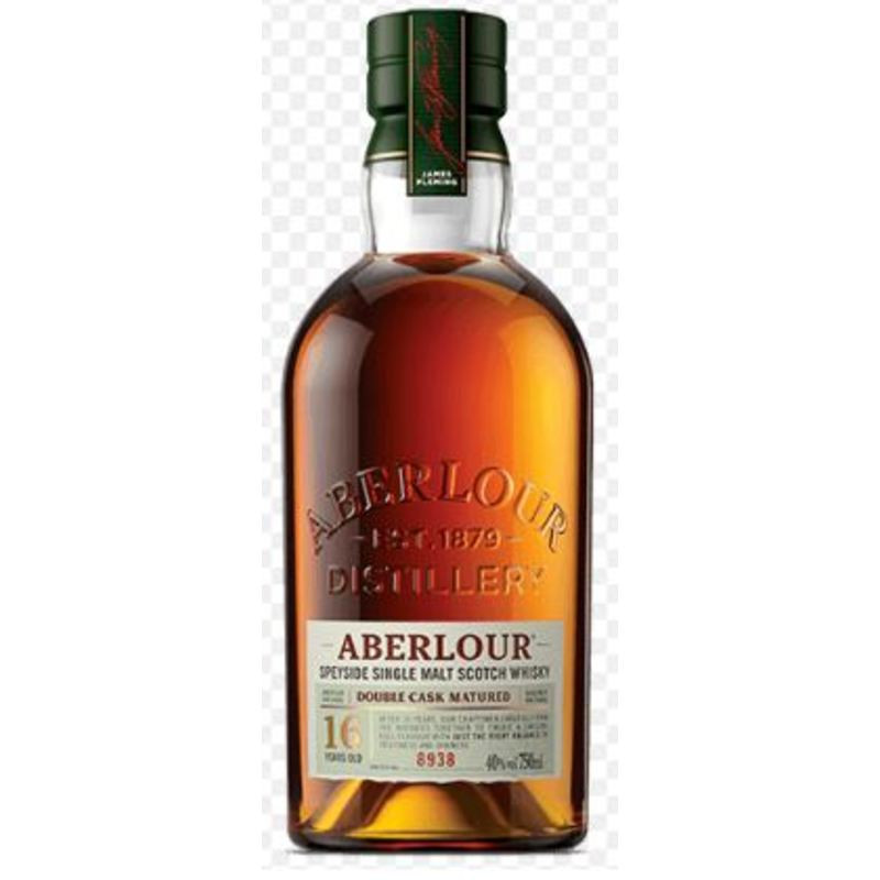 Aberlour Distillery knows a thing or two about whisky; they've been making fine Scotch whisky for nearly 140 years. A true Speyside distillery, Aberlour's rich history dates back to 1879 when founder James Fleming chose the perfect location along the River Spey to set up shop. It is here, halfway between Inverness and Aberdeen in the Scottish Highlands, where the magic happens. Using the natural spring water that flows down from the Ben Rinnes Mountain and double-cask matured in ex-bourbon American oak barrels and Oloroso sherry casks for 16 years, it all comes together to make a beautifully mellow and smooth Scotch whisky. A great sipping whisky bursting with sweet raisin and nutty aromas; floral, sweet plum, and oak notes; and a long warm spicy finish. Best savored neat or with just a dash of water to elevate the flavors.