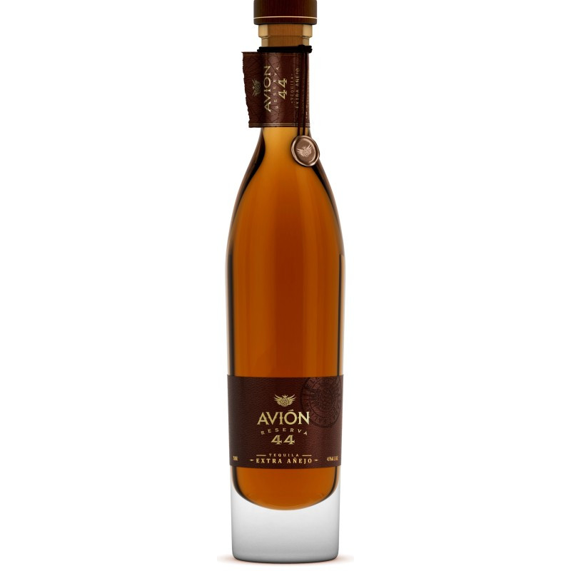 Every bottle of Avión Reserva Extra Anejo Tequila is numbered as a mark of the quality you can expect from each sip. The tequila evokes an aroma of roasted agave, marzipan, vanilla, and grass, providing a sweet yet earthy feel before it even passes your lips. The tastes of vanilla, tres leches, and light mango are infused through an intense 44-month aging process, with extra care and attention in the final month before leaving the distillery to tequila lovers everywhere. Avión Reserva 44 Extra Anejo Tequila is so smooth that it is considered best as a sipping drink, though it can also make the perfect accompaniment to cocktails and mixers looking for light citrus tastes such as a hint of lemon zest combined with buttery vanilla tones. While the first scent is meant to draw you in, the lightly spiced finish will keep you coming back for more.