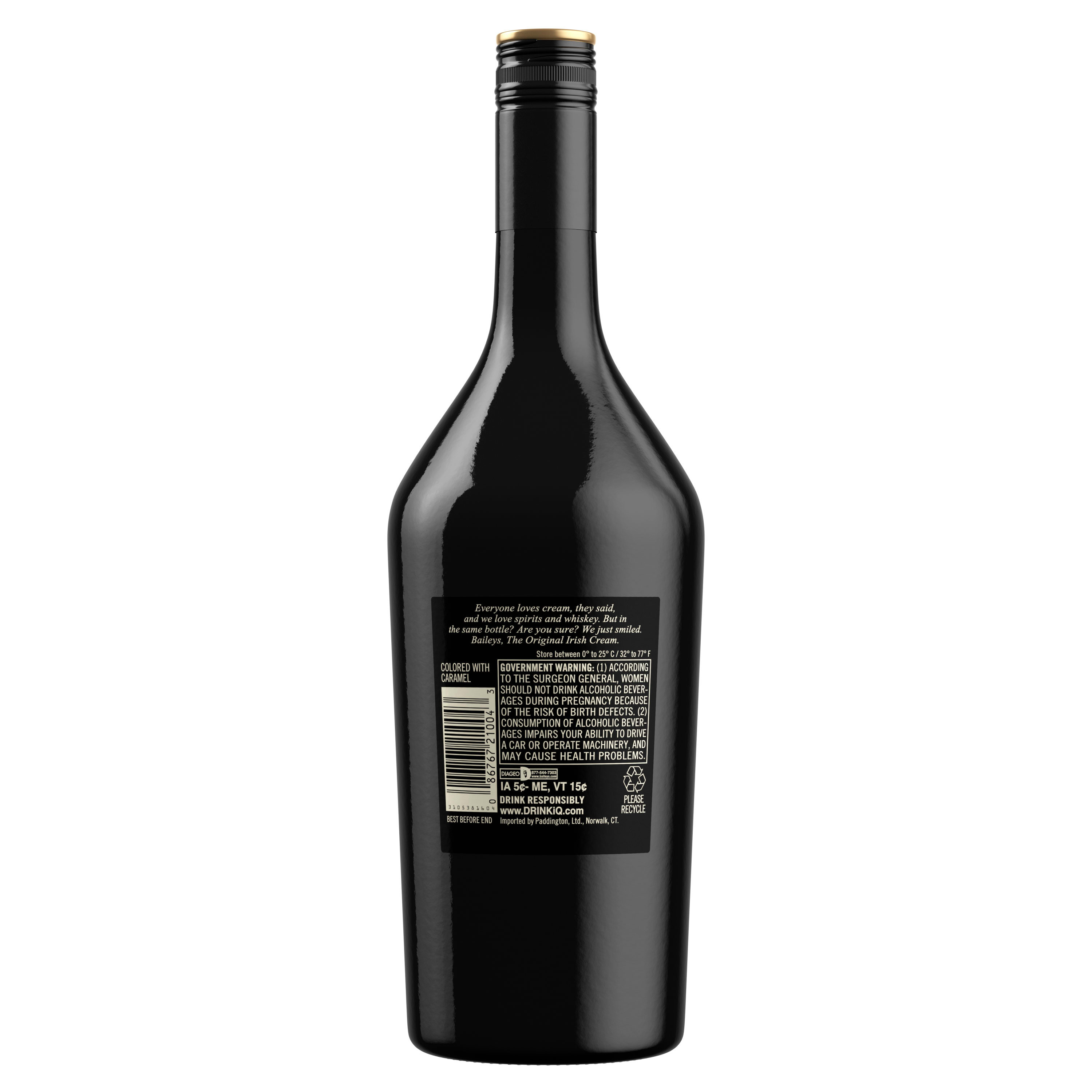 Our 34 proof liqueur is the perfect marriage of premium Irish dairy cream and a unique chocolate and vanilla blend for a decadent taste. The blend of spirits and whiskey uniquely preserves the classic taste of the Irish cream. Best enjoyed in a spiked coffee cocktail. Includes one 34 proof 1 L bottle of Original Irish Cream Liqueur. Please drink responsibly., One 1 L bottle of Baileys Original Irish Cream Liqueur, 34 proof, Brings the spirit of Ireland to any celebration, A perfect addition to coffee, hot chocolate, or any dessert, Ranked as the worldâ€™s number one selling liqueur and cream liqueur brand, Combines the flavors of vanilla, chocolate and Irish cream to create a decadent taste