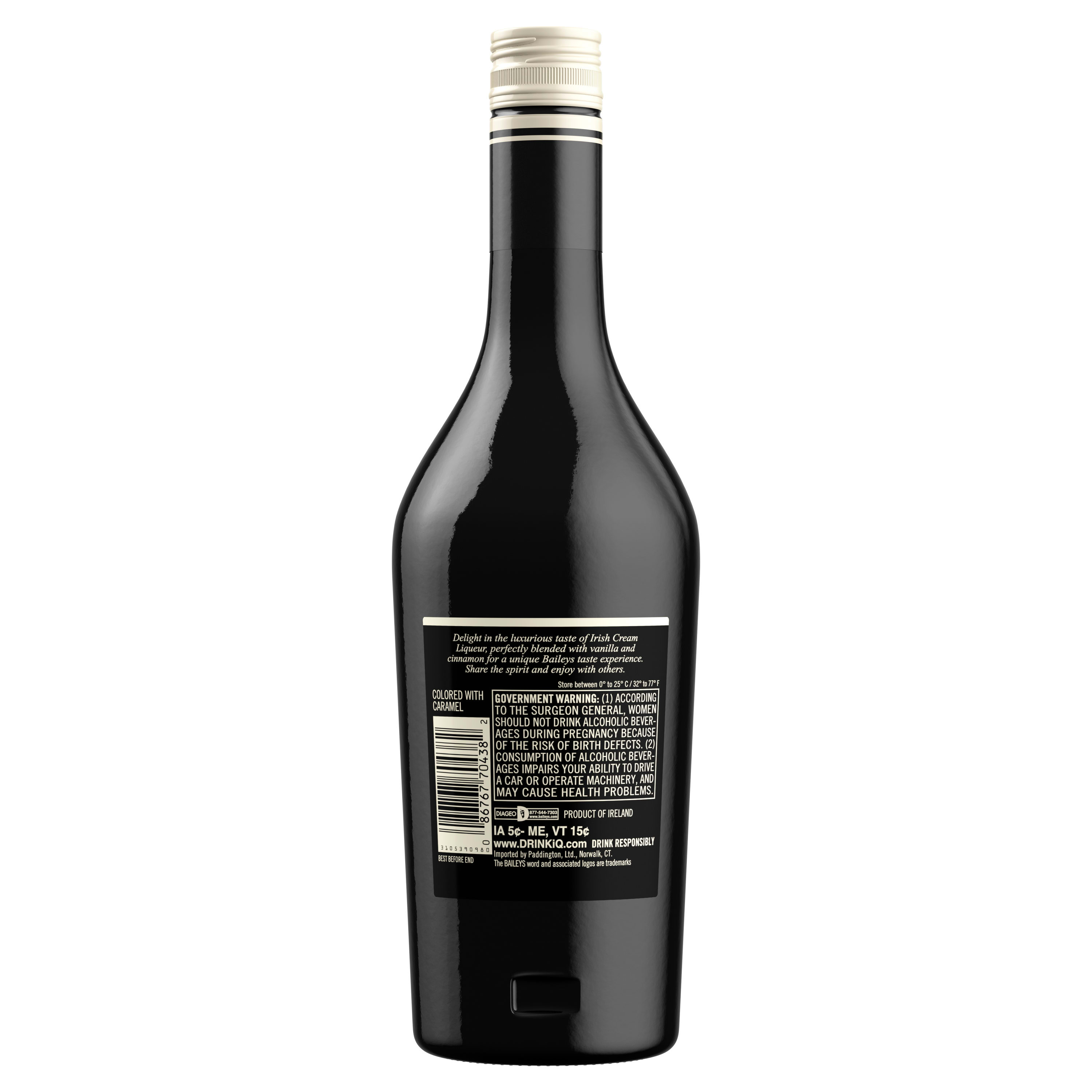 Our 34 proof liqueur combines a versatile blend of Madagascar vanilla and cinnamon for a rich, sweet taste. The blend of spirits and whiskey uniquely preserves the classic taste of the Irish cream. Best enjoyed in a spiked coffee cocktail. Includes one 34 proof 750 mL bottle of Vanilla Cinnamon Irish Cream Liqueur. Please drink responsibly., One 750 mL bottle of Baileys Vanilla Cinnamon Irish Cream Liqueur, 34 proof, Perfect in coffee, over ice cream, or in a cocktail, Brings the spirit of Ireland to any celebration, Combines a versatile blend of Madagascar vanilla and cinnamon for a rich, sweet taste, Unique blend of spirits, whiskey and Irish cream