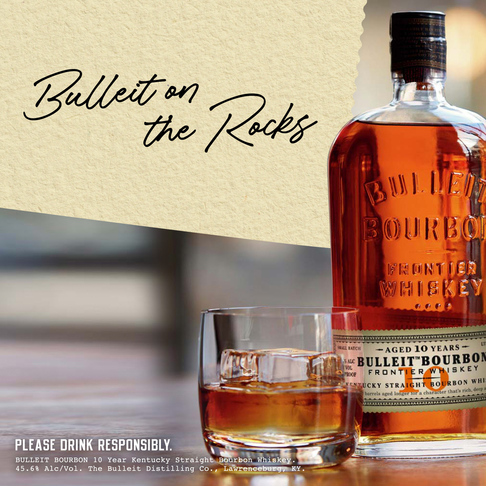 Bulleit Bourbon 10 Year Old Whiskey allows you to savor its smooth, mellow character and complex finish. With its russet color and oaky aroma, our aged whiskey makes a good first impression before itâ€™s even opened. The flavor profile of our bourbon whiskey combines hints of vanilla and dried fruit for a smooth, mellow finish. Aged in charred American white oak, select Bulleit Bourbon barrels were set aside to age for 10 years. The result is an expression of Bulleit that is smooth in character and has a complex finish. Bulleit Bourbon 10 Year Old Whiskey earned a Double Gold medal at the 2021 San Francisco World Spirits Competition. Perfect for a classic Manhattan cocktail. Includes one 91.2 proof 750 mL bottle of 10 Year Old Whiskey. Please drink responsibly., Includes one 750 mL bottle of 10 Year Old Bourbon Whiskey, 2021 San Francisco World Spirits Competition Double Gold Medal Winner, Perfect as a gift or for any celebration, Hints of vanilla and dried fruit with a smoky finish, Aged for 10 years in charred oak barrels, Distilled and aged in the Bulleit family tradition