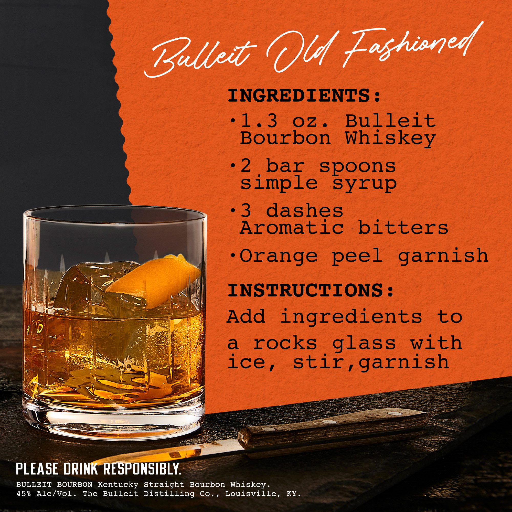 Bulleit Bourbon is inspired by the whiskey that was pioneered over 150 years ago. Only ingredients of the very highest quality are used. The complexity of Bulleit Bourbon comes from its unique blend of rye, corn, and barley malt, along with special strains of yeast and pure Kentucky limestone-filtered water. Due to its especially high rye content, Bulleit Bourbon has a bold, spicy character with a finish that's distinctively clean and smooth. Medium amber in color, with gentle spiciness and sweet oak aromas, the mid-palate is smooth with tones of maple, oak, and nutmeg. The finish is long, dry, and satiny with a light-tasting toffee flavor that lingers long after the final sip. Bulleit Bourbon earned a Gold medal at the 2021 San Francisco World Spirits Competition. Perfect for a classic Manhattan cocktail. Includes one 90 proof 1.75 L bottle of Bourbon Whiskey. Please drink responsibly., Includes one 1.75 L bottle of Bourbon Whiskey, 2021 San Francisco World Spirits Competition Gold Medal Winner, Perfect as a gift or for any celebration, Simply serve neat, on the rocks or add in a cocktail, Hints of maple, oak and nutmeg, Amber color and oaky aroma