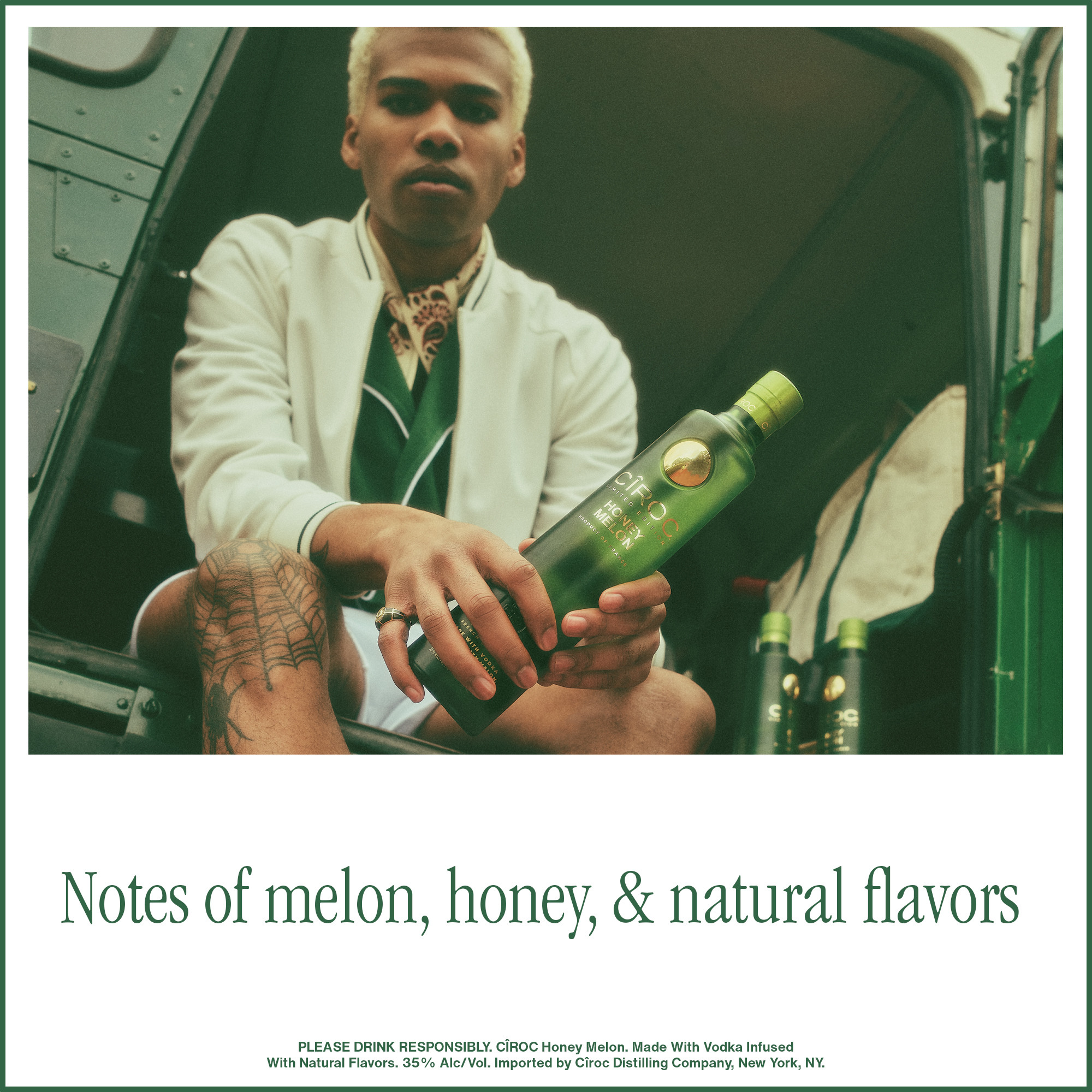 CIROC Limited Edition Honey Melon is the perfect go-to spring and summer spirit made with vodka distilled five times from fine French grapes and finished in a tailor-made copper pot still in Southern France. This spirit is masterfully infused with a distinctive blend of melon, honey, and other natural flavors, resulting in a taste experience that is lusciously different and elegantly smooth. Enjoy with fruit juice or club soda for a delightful drink. Includes one 70 proof 750 mL bottle of CIROC Limited Edition Honey Melon. Please drink responsibly., Includes one 750 mL bottle of CIROC Limited Edition Honey Melon (Made with Vodka Infused with Natural Flavors), A luxurious, limited edition vodka, 70 Proof, Made with vodka distilled five times from fine French grapes, Perfect for spending time with friends, relaxing at home, or by the pool, A taste of melon, honey, and other natural flavors