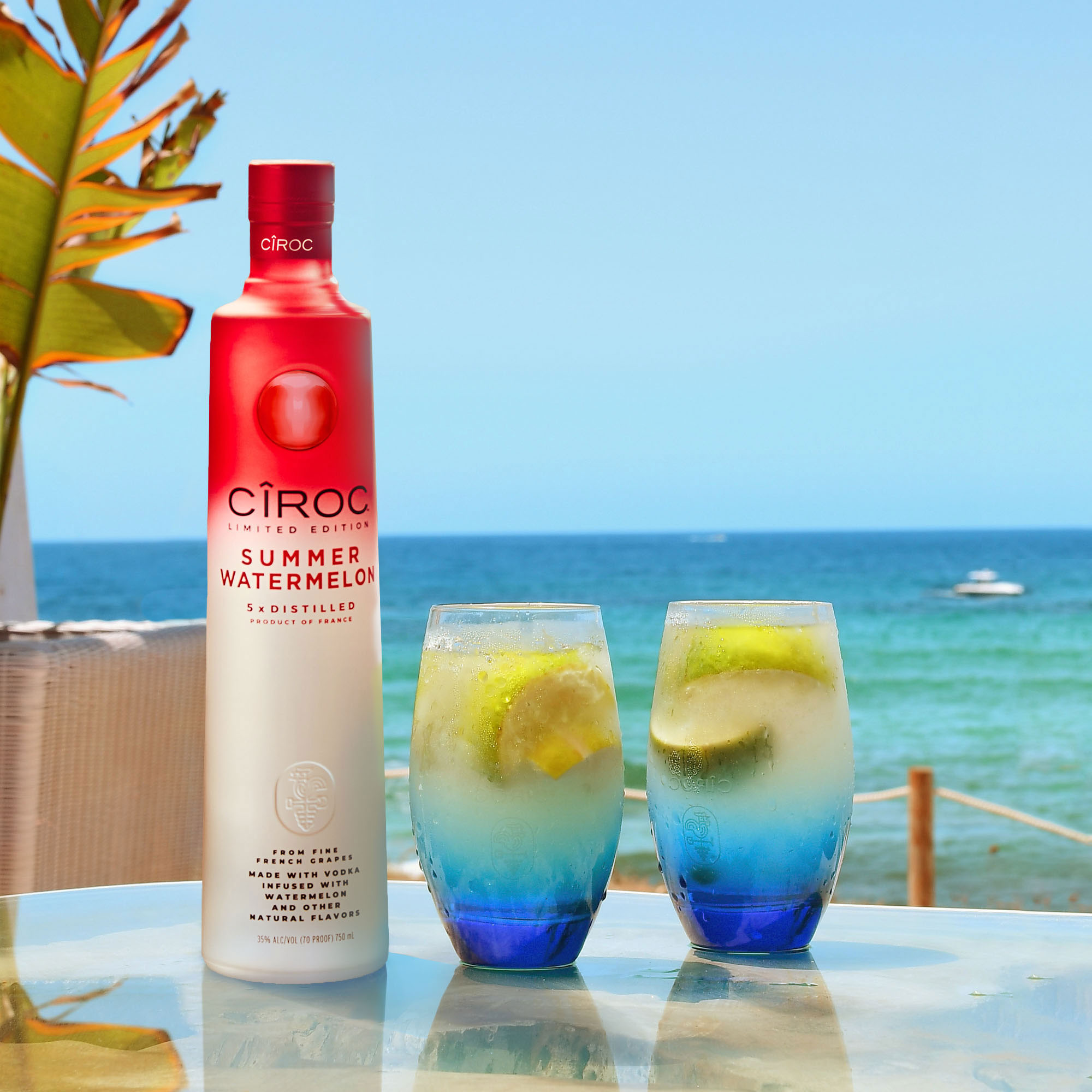 Whether you're at home, a bar or relaxing by the water, bring a touch of fun to summer celebrations with the ultra premium, juicy taste of CIROC Limited Edition Summer Watermelon. Our rich tasting spirit is made with vodka distilled five times from fine French grapes and finished in a tailor-made copper pot still in Southern France. This vodka is masterfully infused with a distinctive blend of watermelon and other natural flavors, resulting in a taste experience that is lusciously different and elegantly smooth. Bursting with vibrant flavor, our Summer Watermelon blend is born from summer and bred for sunshine. Perfect for a CIROC Summer Watermelon cocktail. CIROC was named One of the Worldâ€™s Best-Selling Vodkas at the 2020 Drinks International awards. Includes one 70 proof 1 L bottle of CIROC Limited Edition Summer Watermelon. Please drink responsibly., One 1 L bottle of CIROC Limited Edition Summer Watermelon, Perfect as a gift or for any celebration, Finished in a tailor-made copper pot still in Southern France, Perfect for summer celebrations at home, a bar or while relaxing poolside, Masterfully infused with a distinctive blend of watermelon and other natural flavors, Made with vodka distilled five times from fine French grapes