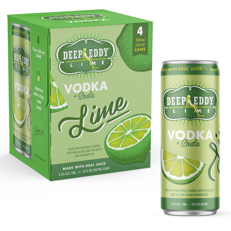 Everything you love about Deep Eddy Lime Vodka, but in a convenient package, Deep Eddy® Vodka + Soda is a delicious ready-to-drink canned cocktail that delivers a fresh and simple way to enjoy a high-quality cocktail. Made with real juice and real vodka that fans know and love from the flagship brand, Deep Eddy Vodka. Keeping with the integrity of Deep Eddy Vodka, Deep Eddy Lime Vodka + Soda is refreshingly tart with a hint of sweetness and just the right amount of bubbles!

Made using only the finest Texas water, and because we are made from 100% corn, Deep Eddy Vodka is naturally gluten free. Deep Eddy Original Vodka is smooth and silky. While we at Deep Eddy Vodka don’t take ourselves too seriously, we are very serious about making great vodka.