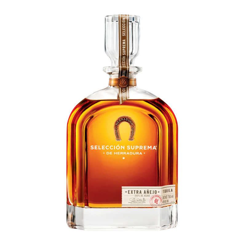Tequila Herradura Selección Suprema is the finest expression of tequila, and the very first Extra Añejo expression in the world. Selección Suprema is made from 100% agave and produced following time-honored techniques that elevate the craft of premium tequila to heights not found anywhere else. To achieve the perfect balance of cooked agave, rich vanilla, oak and dried citrus fruit, Selección Suprema matures in American white oak barrels for an industry-leading 49 months. The reward is well worth the wait. With over 41 awards including 25 gold medals since 2006, we recommend savoring the subtly-sweet aftertaste of the exceptionally smooth and complex Selección Suprema, neat.