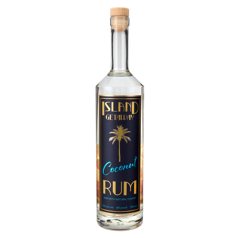 Get the palate ready with Island Getaway Coconut Rum - a bold coconut expression capturing all the flavor you expect from a coconut rum but without the sugar. Island Getaway Coconut Rum is made by blending a light rum with freshly distilled coconut extract. A smooth sipper at 40% ABV and perfect for a balanced cocktail ~ ZERO SUGAR