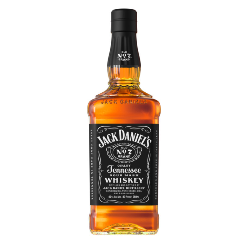 Jack Daniel's Old No. 7 Tennessee Whiskey is one of the world's best-selling whiskeys with a smooth character and flavor, true to Mr. Jack Daniel's original recipe. This American whiskey is made from the finest corn, rye and barley malt mixed with the iron-free water that flows from the Cave Spring right on grounds of the distillery. From there, Jack Daniel's Tennessee Whiskey is charcoal mellowed, drop by drop, through 10 feet of sugar maple charcoal, which imparts the distinct smoothness of this best-in-class whiskey. Finally, Jack Daniel's Tennessee Whiskey is matured in handcrafted, charred white oak barrels until the tasters decide it's ready. Jack Daniel's Old No. 7 is perfect with great music and in great company. Enjoy it neat, on the rocks, or in your favorite cocktails and mixed drinks, like an Old Fashioned or Whiskey Sour cocktail. Please Drink Responsibly.