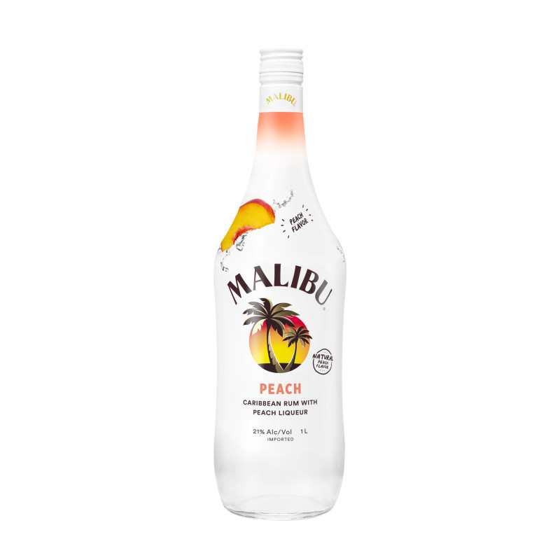 Malibu is one of the world's leading flavored rum spirits, delivering a smooth and sweet taste that complements all your favorite refreshing cocktails. Savor the delightful fusion of carefully aged white rum and coconut liqueur, expertly blended to create a luscious and exotic flavor profile. Whether you're lounging by the pool, hosting a beach party, or simply unwinding after a long day, Malibu is your go-to companion for moments of relaxation and celebration. Blend this liqueur with fresh strawberries and ice for a flavorful Strawberry Daiquiri, shake with orange juice and grenadine to enjoy a fruity Caribbean Sunrise, or keep things simple and try Malibu mixed with cranberry juice or cola. Don't forget to sample the liquor in a Pina Colada—this iconic cocktail is the ideal way to enjoy Malibu and experience its sweet and refreshing taste. Enjoy Responsibly.