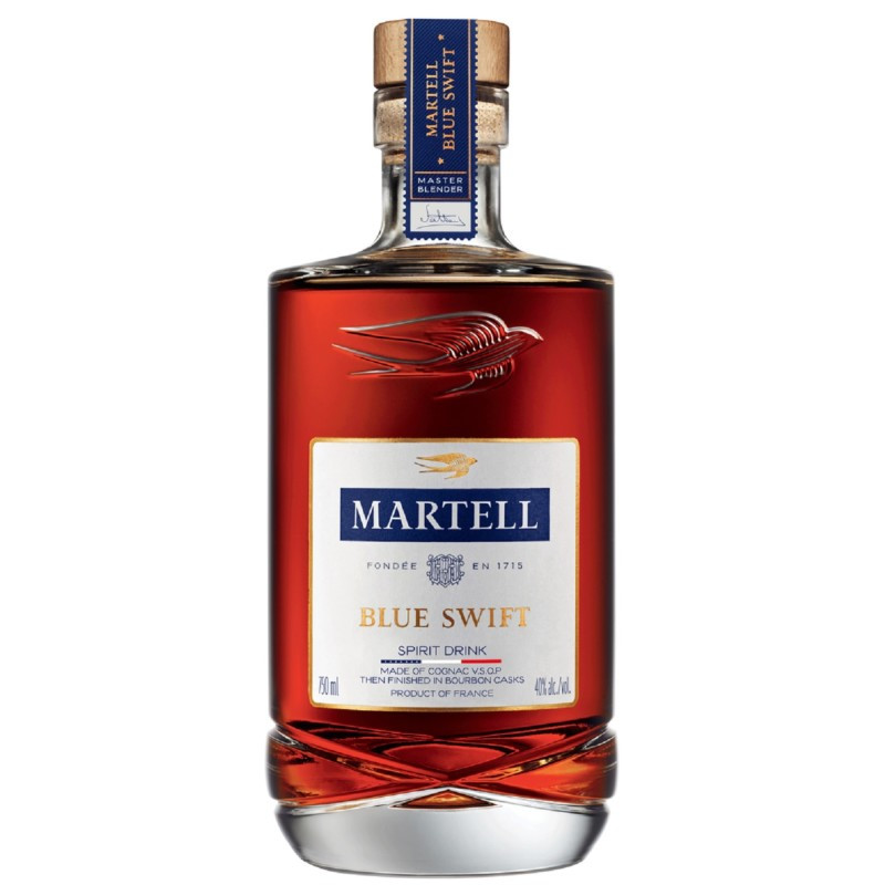 This Holiday season, Martell Blue Swift makes gifting exceptionally smooth. The world’s first spirit drink made with VSOP cognac, then finished in bourbon barrels, Martell Blue Swift is defined by its bold mixing of cultures and traditions. This is represented on the design of the limited-edition gift set by vine leaves and oak casks, referencing French cognac and American bourbon. The theme of mixing continues with illustrations of different glasses, each representing a different way of enjoying Martell Blue Swift, while the gift set comes complete with two cocktail glasses and two garnish picks. With a sensationally smooth taste unlike any other, Martell Blue Swift combines luscious notes of candied fruit with the subtle sweetness of vanilla and toasted oak from the bourbon barrels. Martell Blue Swift can be enjoyed in many different ways, three of which are featured on the gift set. Defy Expectations with Martell Blue Swift. Enjoy Responsibly.