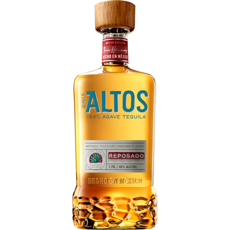 Reposado means "restful" in Spanish, and Altos Reposado is the perfect drink to kick back and relax. Pairing traditional flavors such as citrus, oak, cooked agave, and vanilla, with notes of nutmeg and allspice, Altos Reposado is a high-quality tequila with a crisp finish. Altos Reposado is made from 100 percent blue agave grown in the state of Jalisco, Mexico, and is aged for six to eight months in barrels once used for whiskey, adding a unique flavor to every sip. With hints of orange peel, caramel, and smoke, this 40 percent ABV tequila is delicious alone, but will also steal the show as the star ingredient in your next batch of Margaritas. Every bottle of this high-quality tequila is crafted in a small batch, with each barrel holding no more than 20,000 liters, and unlike other tequilas, Altos Reposado contains only cultivated yeast, giving it a smooth and delicious flavor.