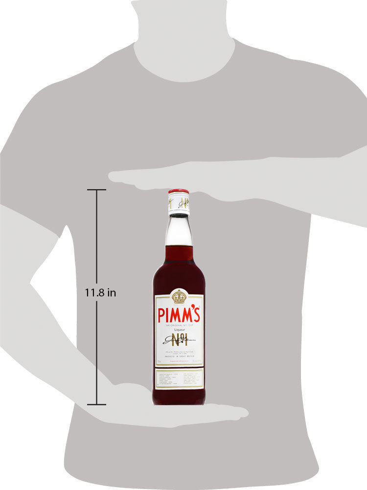 Experience the rich heritage of Pimm's No. 1 Liqueur. The rich amber hue comes from infusing lots of lovely gin with herbal botanicals, caramelized orange and delicate spices. Our 50 proof liqueur is produced from Great Britain and was established as a brand in 1840, meaning that our delectable gin-infused drink is right at home in the gin capital of the world for a little over a century. The perfect drink for sharing, Pimm's makes every occasion extra special and pairs wonderfully with warm, balmy evenings. Perfect for a Pimm's Original cocktail. Includes one 50 proof 750 mL bottle of Pimm's No. 1 Liqueur. Please drink responsibly., One 750 mL bottle of Pimm's No. 1 Liqueur, 50 Proof, Amber color, Perfect drink for sharing and sipping, Produced from Great Britain