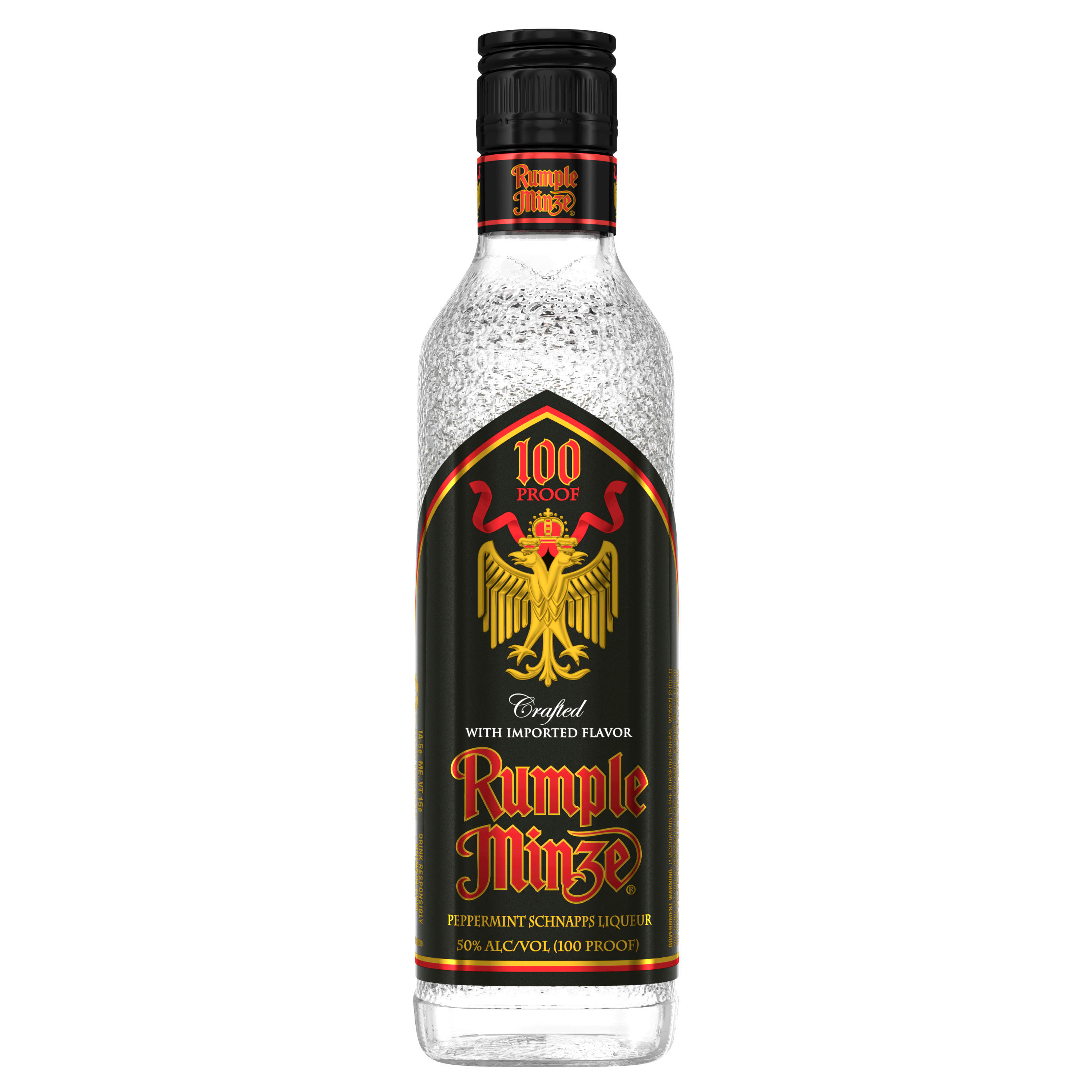 Enjoy the cooling and bracing experience of Rumple Minze Peppermint Schnapps. The unmistakable taste of fresh and crisp peppermint followed by a silky-smooth, extended finish will take your breath away. Famous for shots and daring cocktails, this 100 proof peppermint flavored liqueur is a holiday favorite and enjoyed best in the company of friends. Serve in a chilled shot glass for a refreshing tasting kick. Includes one 100 proof 375 mL bottle of Peppermint Schnapps. Please drink responsibly., One 375 mL bottle of Rumple Minze Peppermint Schnapps, 100 Proof, Holiday favorite, Famous for shots and daring cocktails, Silky-smooth extended finish