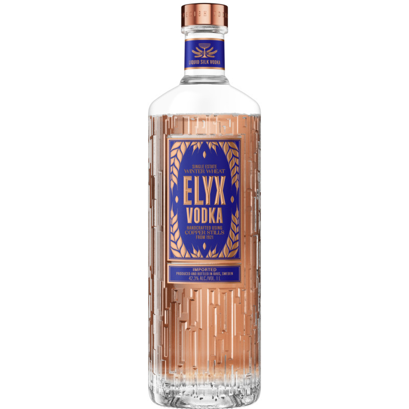 Every drop of Elyx is meticulously crafted from the finest winter wheat grown only on a single estate in Southern Sweden, the Råbelöf Estate. Skillfully handcrafted in a vintage copper column still from 1921, this super-premium vodka is well-balanced with an exceptionally smooth finish: think of it as liquid silk. Best served over ice or in a martini to allow the character of the vodka to shine through. Elyx has a long history of winning awards, most recently the Double Gold Medal at the San Francisco World Spirits Competition in 2024 and the Master Medal at the Global Vodka Masters in 2023.