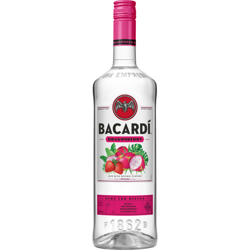 Acquire the taste for exotic dragonfruit, blended with the sweetness of juicy strawberries. BACARDÍ Dragonberry rum brings you a bold new flavor that's unlike any other spirit you've ever tasted..