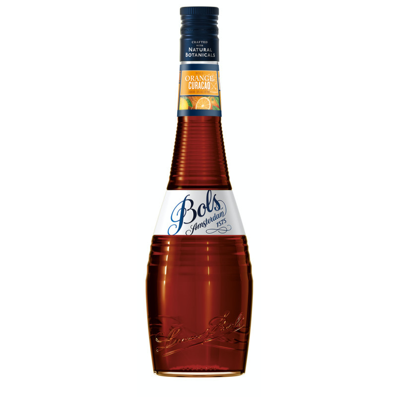 BOLS Orange Curaçao is a dark orange liqueur, with distillates of Curaçao orange peels and a hint of rum. It leaves fine citrus on the palate, balanced by fruity sweetness for a dry and firm finish. The colour suggests a bright full-bodied liqueur, rich and full of flavour. Orange Curaçao is one of the old Bols liqueurs of which various recipes were in use in the past. It was introduced at the World Exhibition in Antwerp in 1885 when a journalist described it as: “Nectar of the gods, distilled from sweet sugar from the West (Indies).”Sometimes overshadowed by the success of Triple Sec Curaçao Orange is nonetheless THE only ingredient to use for some of the world’s most important rum cocktails, like the Mai Tai. Bols Orange Curaçao is itself based on a molasses distillate, and mixes far better in cocktails than grain or brandy-based liqueurs.
