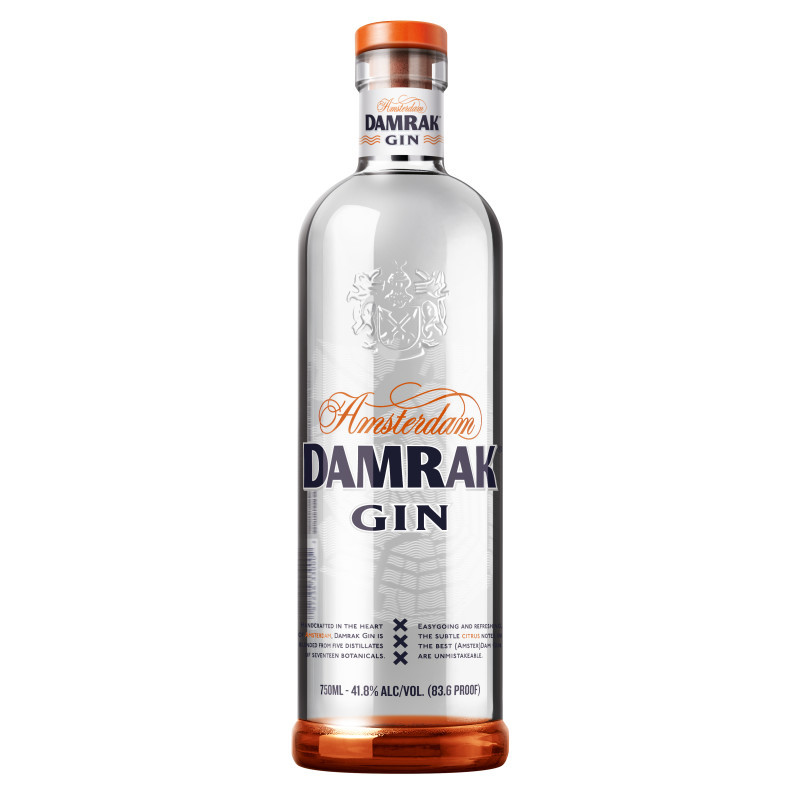 Handcrafted in the heart of Amsterdam, Damrak Gin is blended from 5 distillates and 17 botanicals. Easygoing and refreshing, the subtle citrus notes in the best (Amster)Dam Gin are unmistakable.