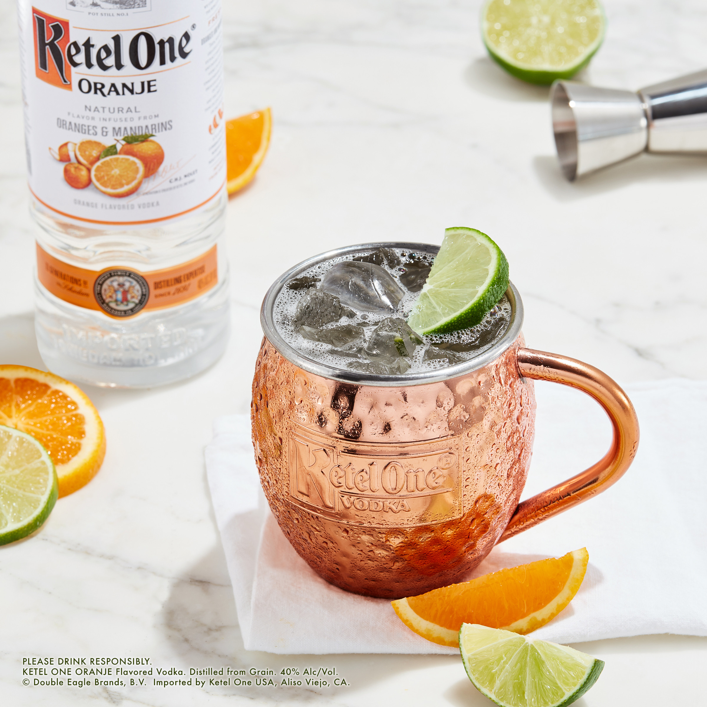 There's no substitute for natural flavor, that's why when we make Ketel One Oranje, we start by sourcing the world's finest fresh oranges and mandarins. Then, with the greatest care, we extract their flavor and infuse it into our vodka to deliver unmistakable notes of delicious ripe orange on the nose and the sweet citrus tang of juicy mandarin on the tongue. It's a unique combination truly worthy of the Nolet family name. Our 80 proof vodka is meticulously crafted using non-GMO grain for smoothness and is distilled in copper pot stills for a unique and refreshing tasting finish. This vodka is perfect for sipping on its own or added with your favorite cocktail. Perfect for any vodka soda. Includes one 80 proof 750 mL bottle of Ketel One Oranje Flavored Vodka. Please drink responsibly., One 750 mL bottle of Ketel One Oranje Flavored Vodka, Family made, Meticulously crafted using non-GMO grain, Distilled in traditional copper pot stills, Perfect as a gift or for any celebration