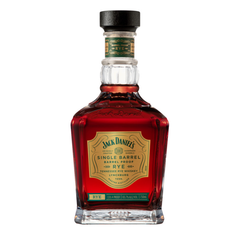 Jack Daniel’s Single Barrel Barrel Proof Rye is whiskey as nature intended it—bottled straight from the barrel at its full proof. With a grain bill of 70% rye, 18% corn, and 12% malted barley, our Barrel Proof Rye delivers charcoal-mellowed smoothness with the bold spice of rye. Barrel Proof Rye is bottled anywhere between 125 to 140-proof. This American whiskey is selected by the Jack Daniel's Master Distiller to best reflect the flavor which is impacted by handmade, toasted and charred, American oak barrels. These barrels are never mingled but bottled individually in very limited quantities, taking Jack's trademark vanilla and toasted oak flavors to bold new levels. This edition of Jack Daniel's Whiskey alcohol can be enjoyed neat, with a few ice cubes, or in your favorite mixed drinks like a Boulevardier. Live Freely. Drink Responsibly.
