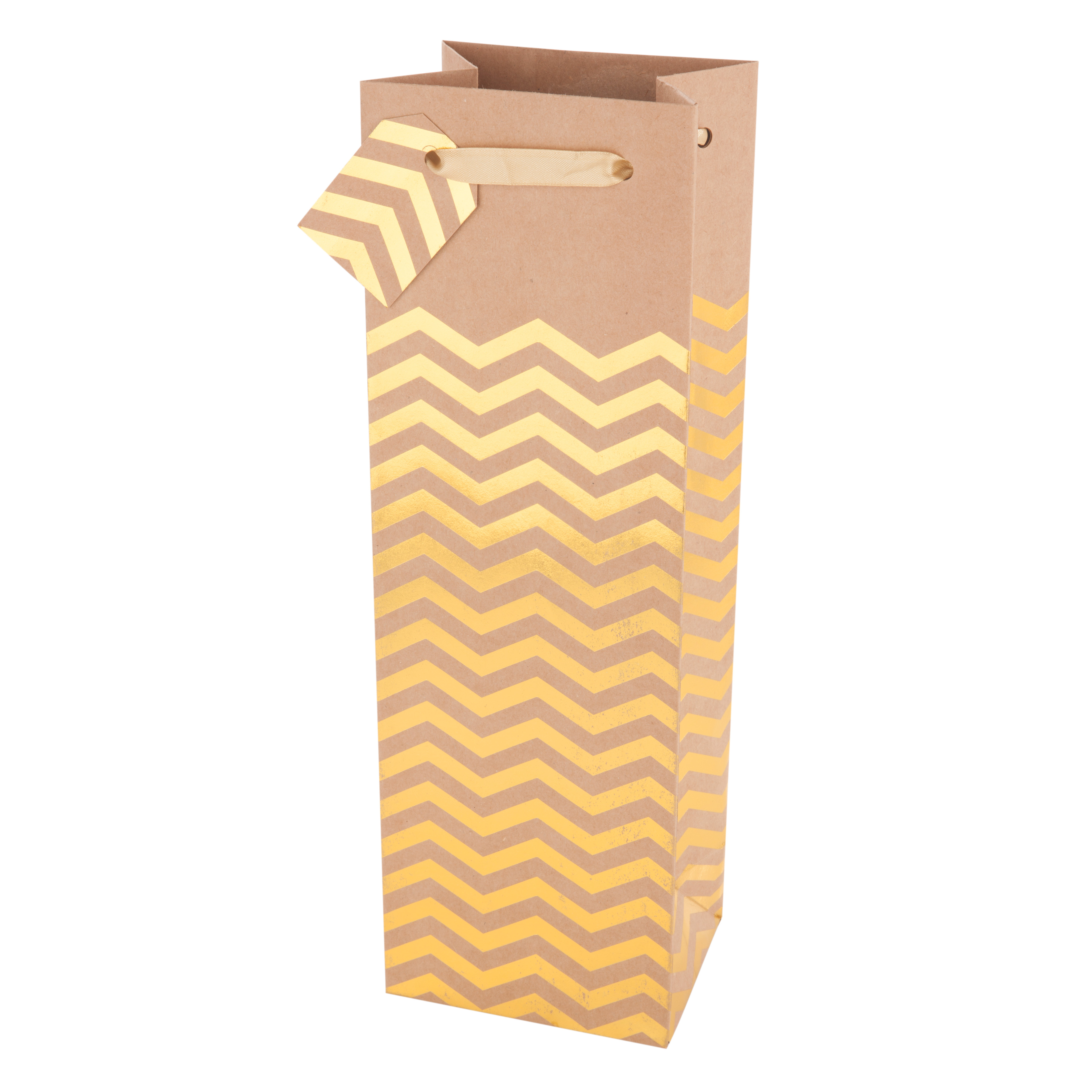 Kraft and Gold Assorted Wine Bag Cakewalk™