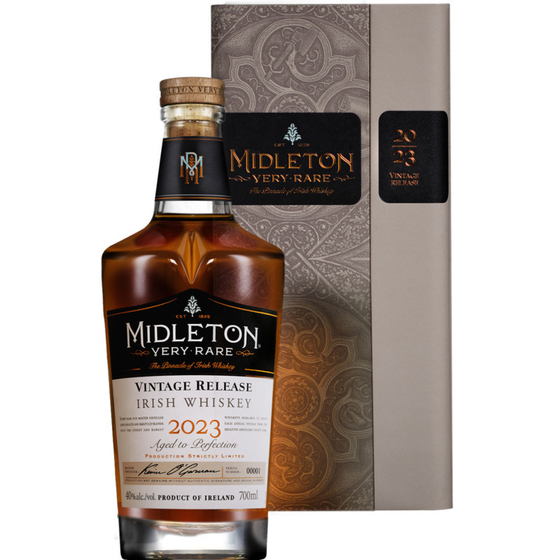 Irish Distillers, maker of some of the world’s most enjoyed whiskeys, is delighted to release Midleton Very Rare 2023. The third vintage crafted by Master Distiller Kevin O’Gorman, and the 40th edition in the series, Midleton Very Rare 2023 is an exquisite blend of aged single pot still and single grain Irish whiskeys. The rich heritage of Midleton Very Rare began decades ago when the masters of the time began setting aside small amounts of outstanding whiskeys to allow future masters to create innovative expressions for years to come. Today, Midleton Very Rare’s limited annual vintages are highly collectible and renowned as the pinnacle of Irish whiskey. While honoring the traditions of the past, Midleton Very Rare 2023 also pays homage to the future as the brand prioritizes sustainability and a commitment to the land from which it is created. For the first time, the new vintage will be presented in luxury recyclable secondary packaging, replacing the wooden cabinet used since 1990.