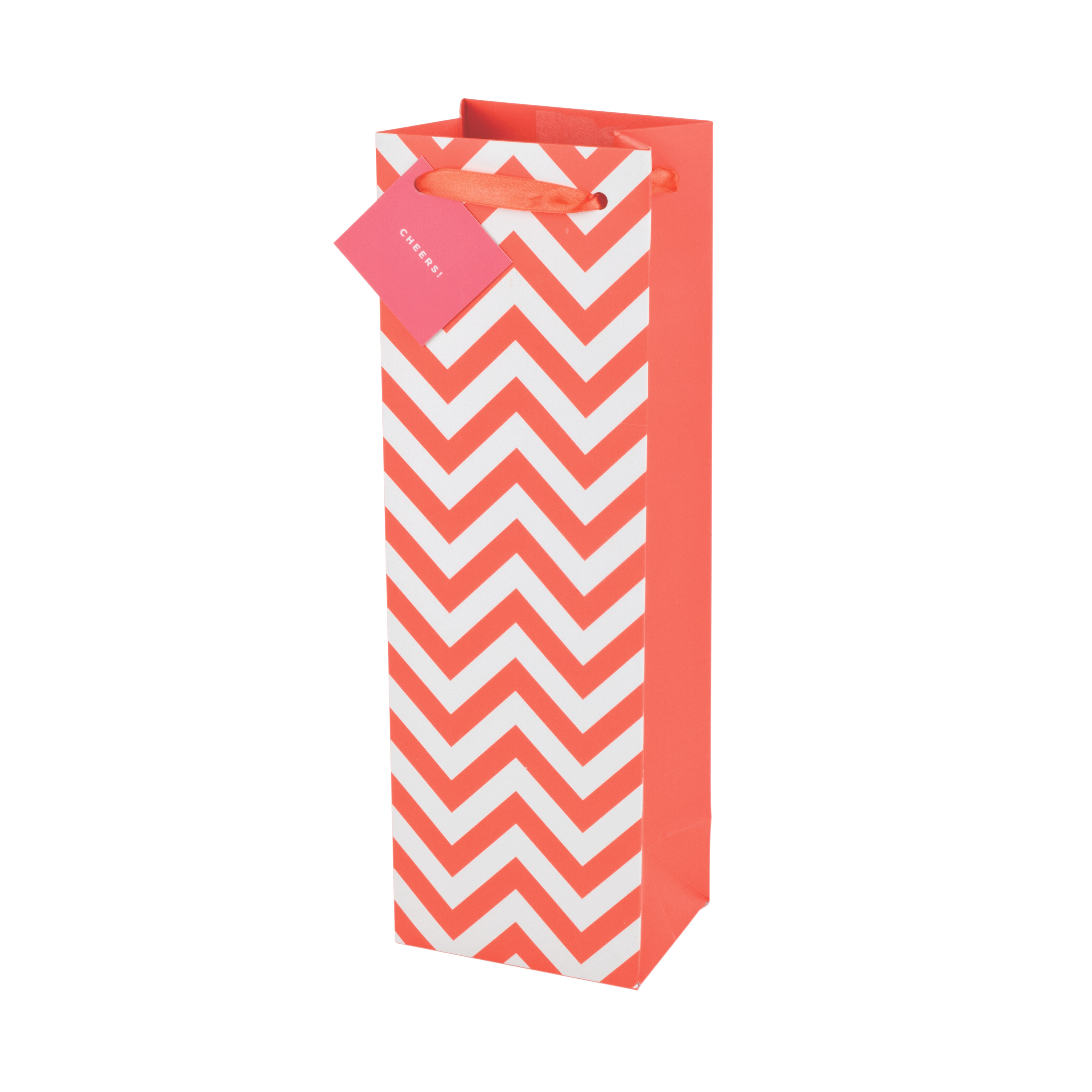Assorted Chevron Wine Bag by Savoy