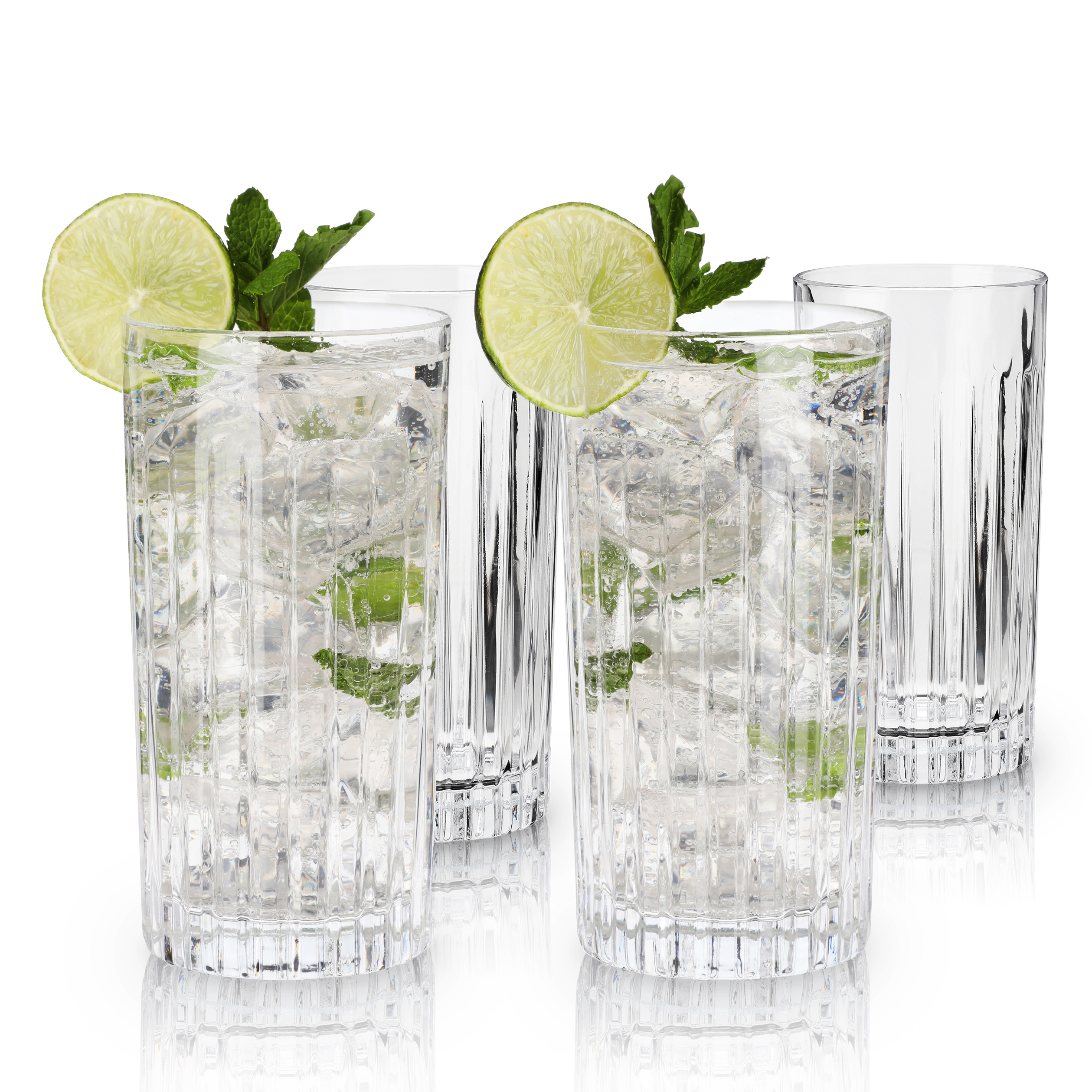 Reserve Milo Crystal Highball Glasses Set of 4 by Viski®