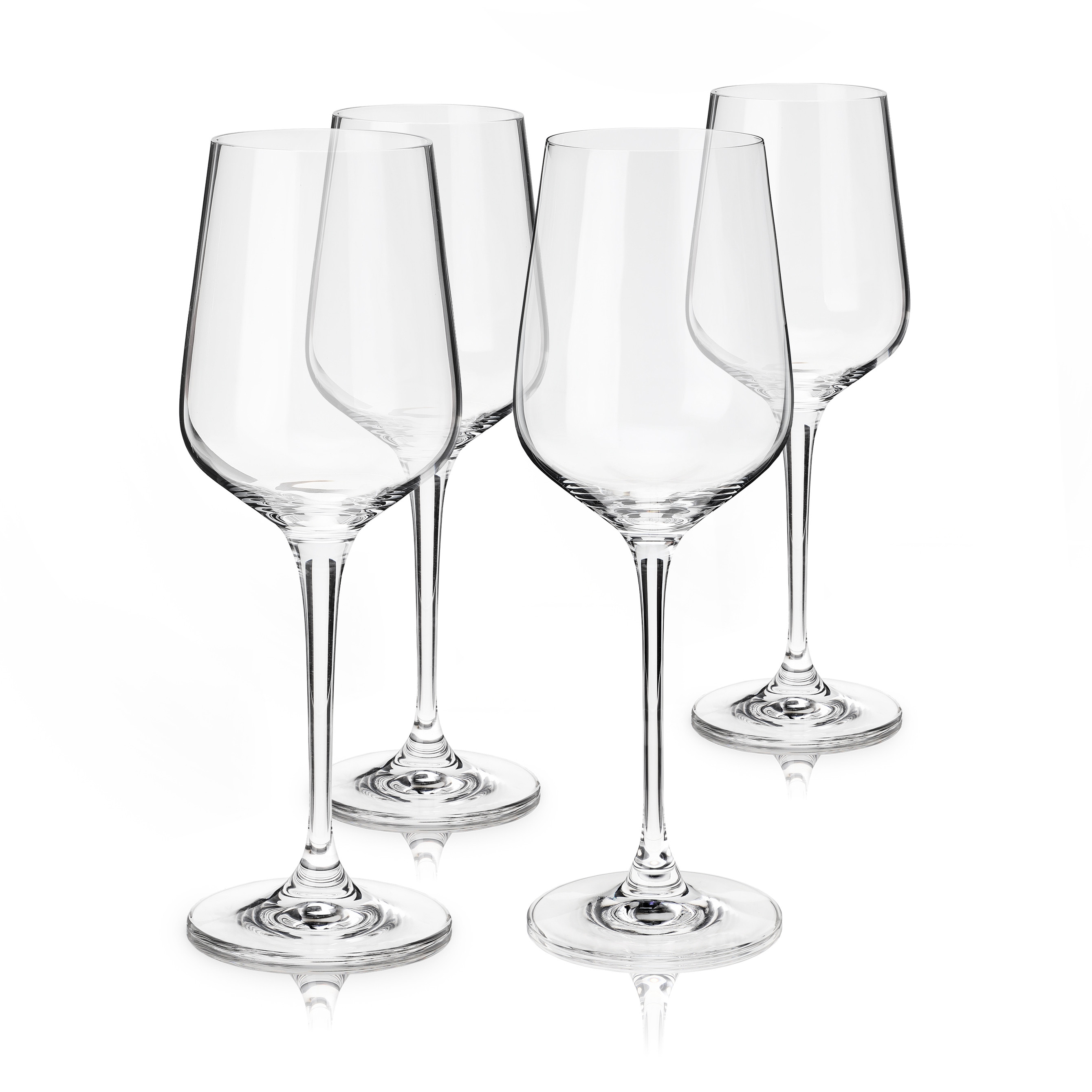 Reserve Inez Crystal Chardonnay Glasses By Viski (set of 4)