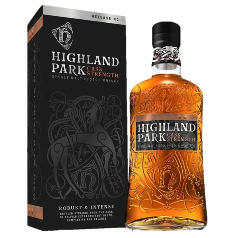 • Bottled 'straight from cask' to amplify key strands of the whisky's signature flavour profile • Matured predominantly in sherry seasoned European and American oak casks, and a small quanitity of ex-bourbon casks, hand selected by Highland Park Master Whisky Maker Gordon Motion • Non chill-filtered to present the whisky in its purest form • Robust and intense with an extraoridinary depth, complexity and balance