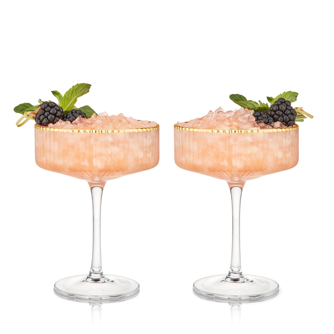 Meridian Crystal Coupe Glasses Set of 2 by Viski®