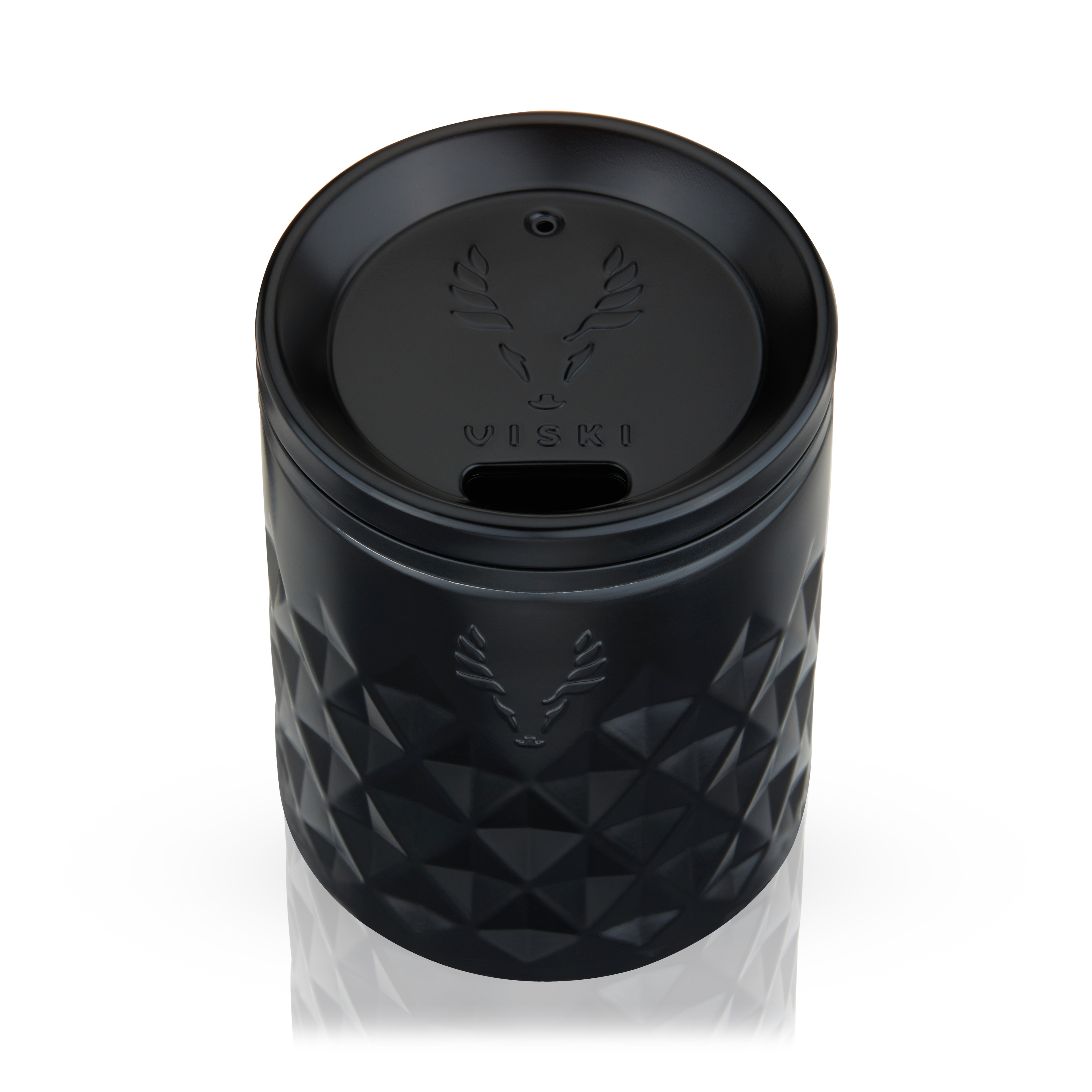 Paragon Stainless Steel Rocks Tumbler in Obsidian by Viski®