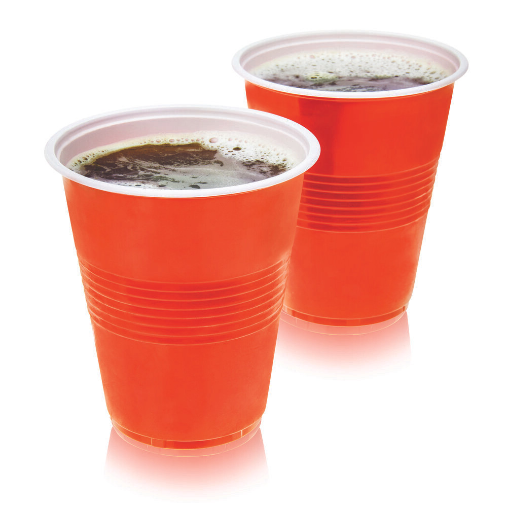 16 oz Orange Party Cups, 50 pack