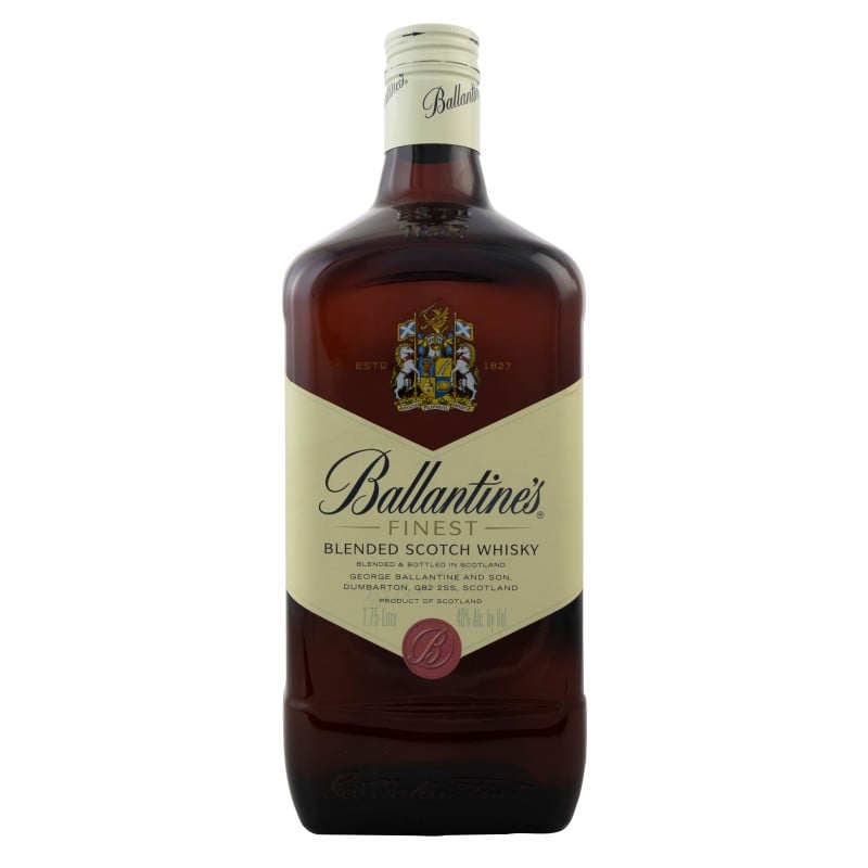 Ballantine's Finest is a complex, refined and elegant blended Scotch whisky. It is regarded as the taste to satisfy a modern style. The brand's light gold colour and unmistakable taste come from a complex mix of carefully selected malt and grain whiskies all aged for at least three years, and many for much longer. The signature malt flavours of Miltonduff and Glenburgie give Ballantine's Finest hints of chocloate, red apple and vanilla. Colour: A light gold. Nose: Soft, elegant, heather honey aromas with a hint of spice. Taste: Well balanced subtle flavours with tones of milk chocolate, red apple and vanilla. Character & Body: Soft, sweet and complex. Rounded. Finish: The sophisticated after-taste gives a fresh, floral and rounded glow.
